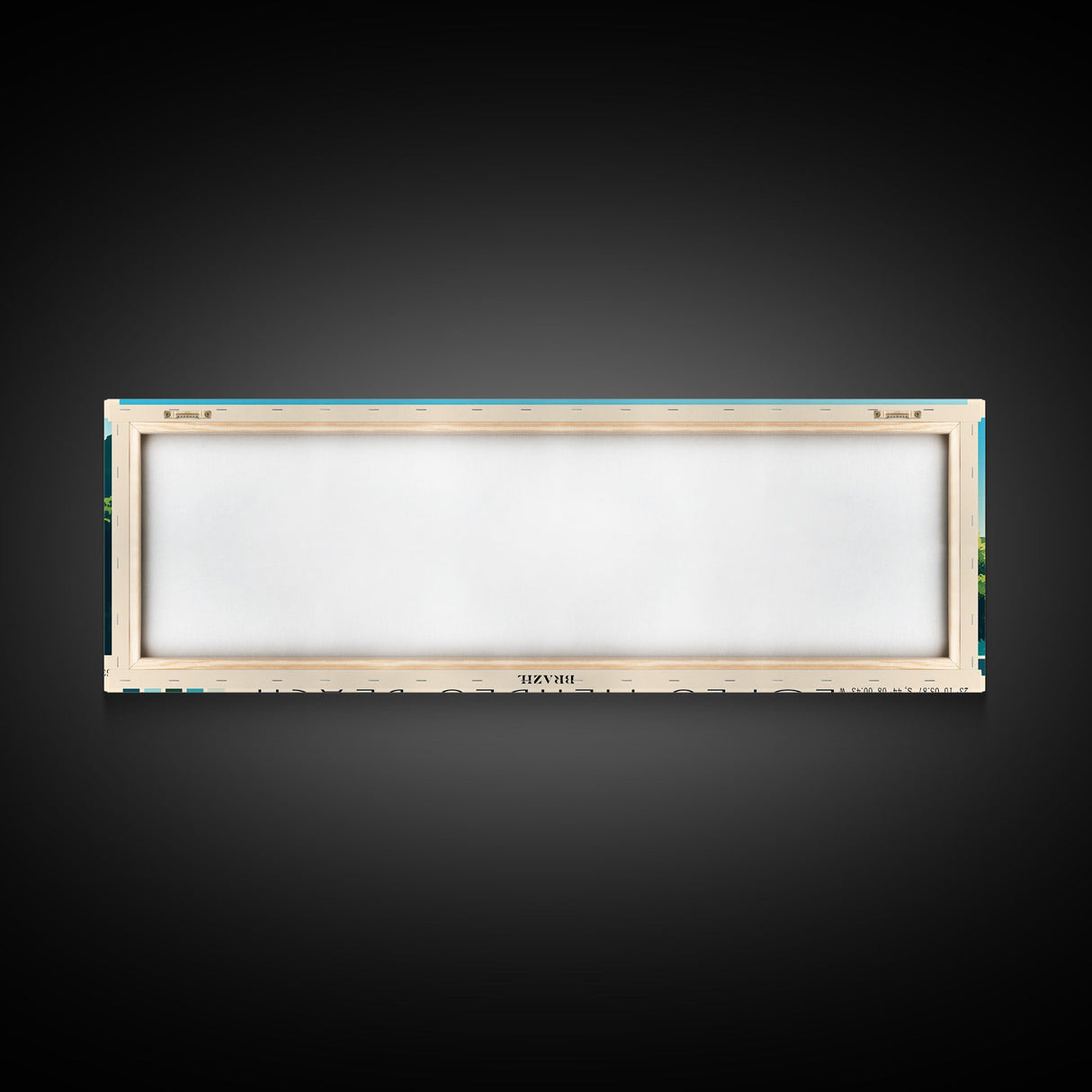 Lopes Mendes Beach, Brazil Panoramic Beach Print, Vacation Gift, Brazil Wall Art, Framed Canvas Print, Framed Beach Painting