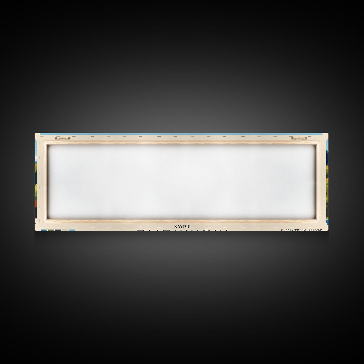 Nishihama, Japan Panoramic Beach Print, Vacation Gift, Japan Wall Art, Beach Painting, Beach Decor, Beach Painting