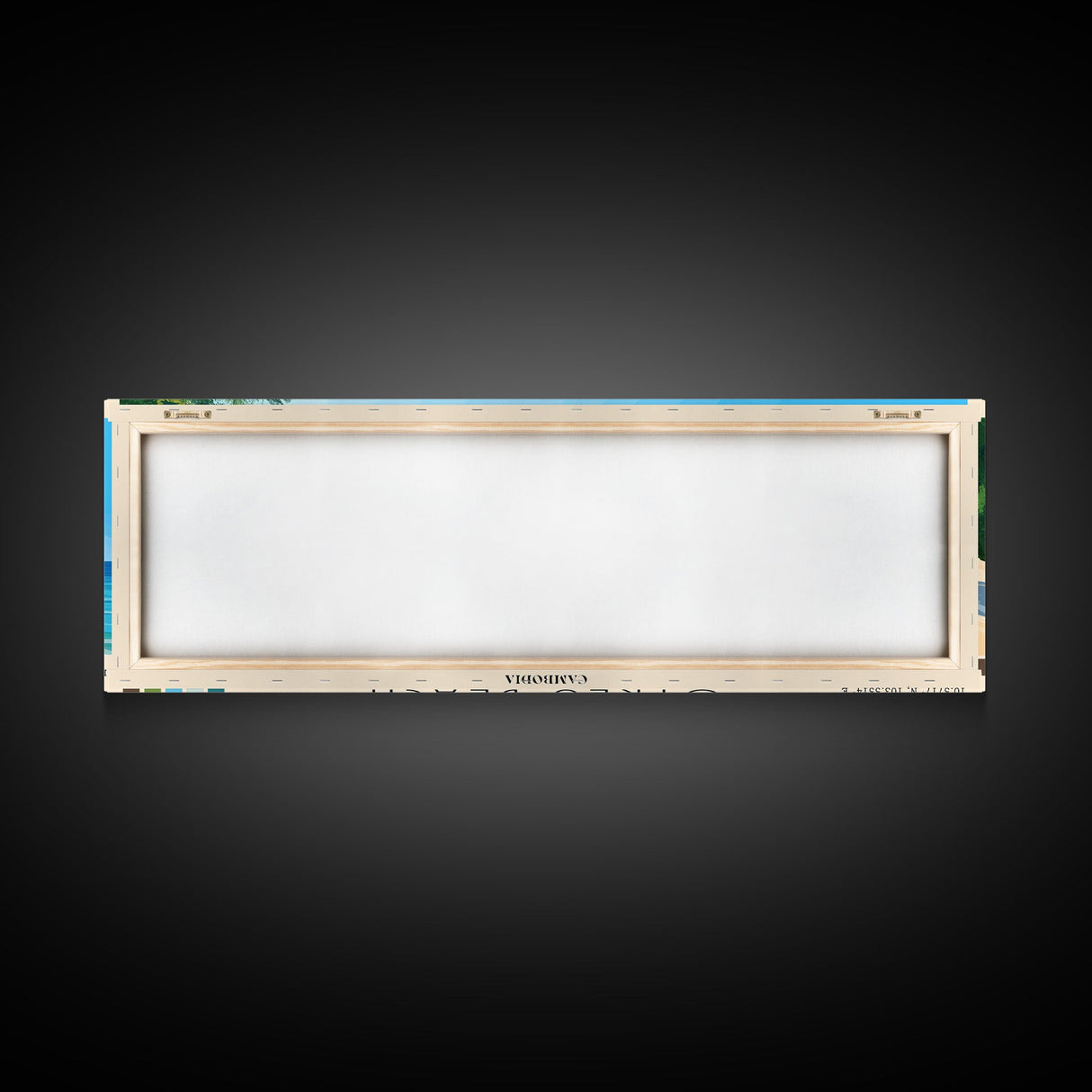 Otres Beach, Cambodia Panoramic Print, Vacation Gift, Cambodia Wall Art, Beach Painting, Beach Decor, Large Wall Art, Wood Frame Art