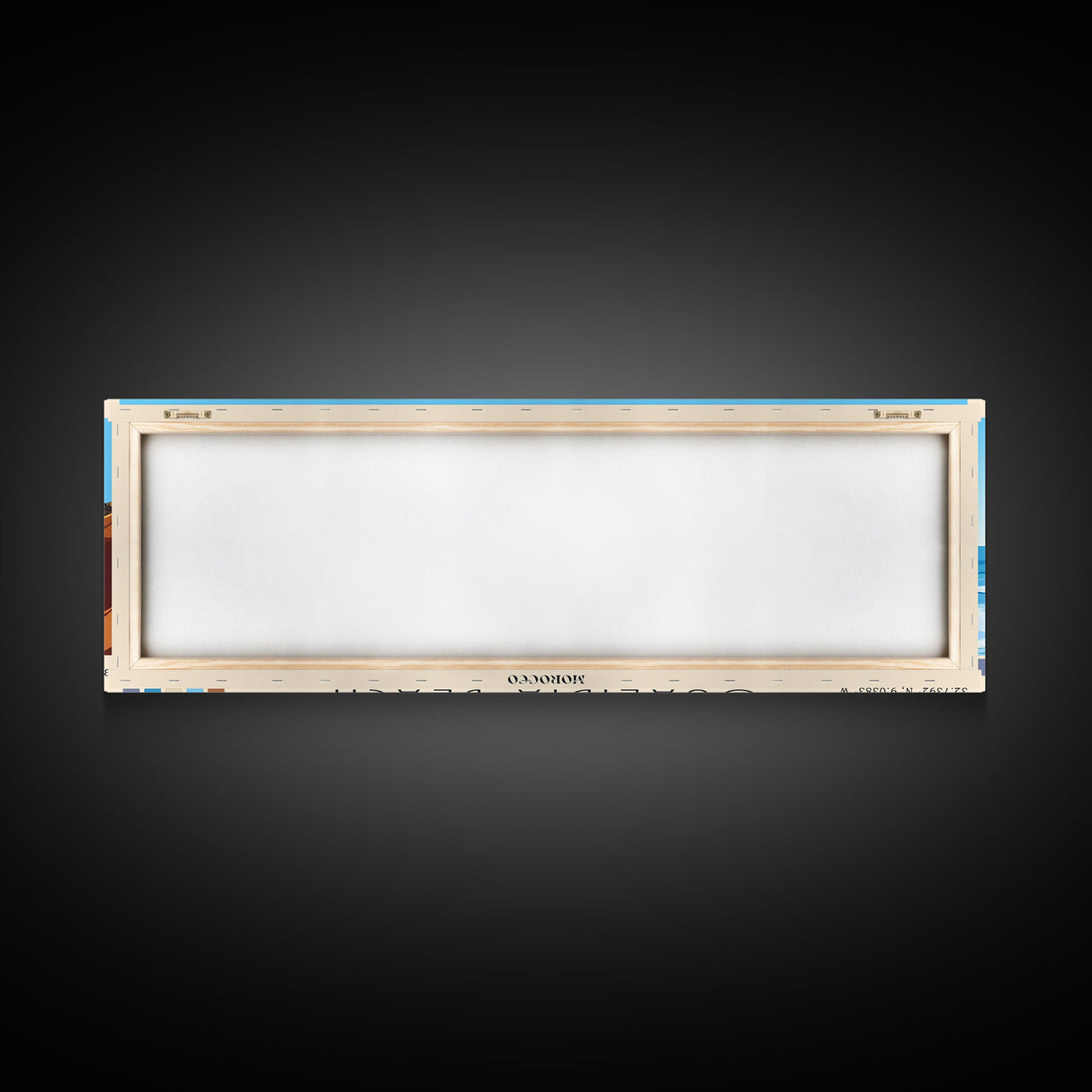 Oualidia Beach, Morocco Panoramic Beach Print, Vacation Gift, Morocco Wall Art, Framed Canvas Print, Framed Beach Painting