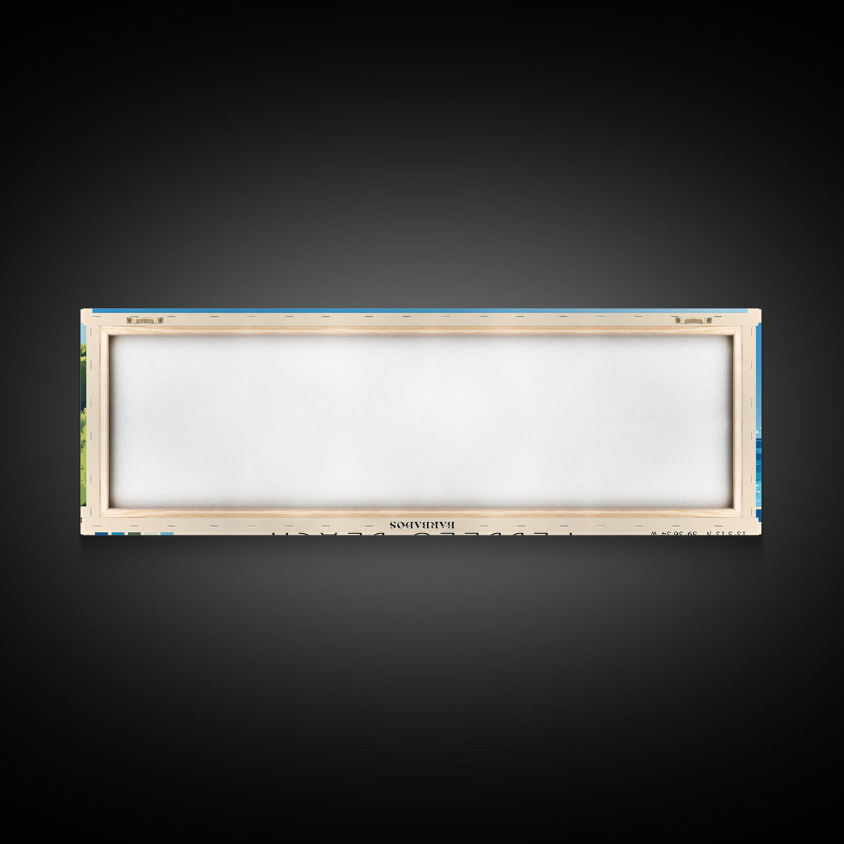 Pebbles Beach, Barbados Panoramic Print, Vacation Gift, Barbados Wall Art, Vacation Wall Art, Vacatation Memories, Beach Decor, Beach Or Lakehouse Art