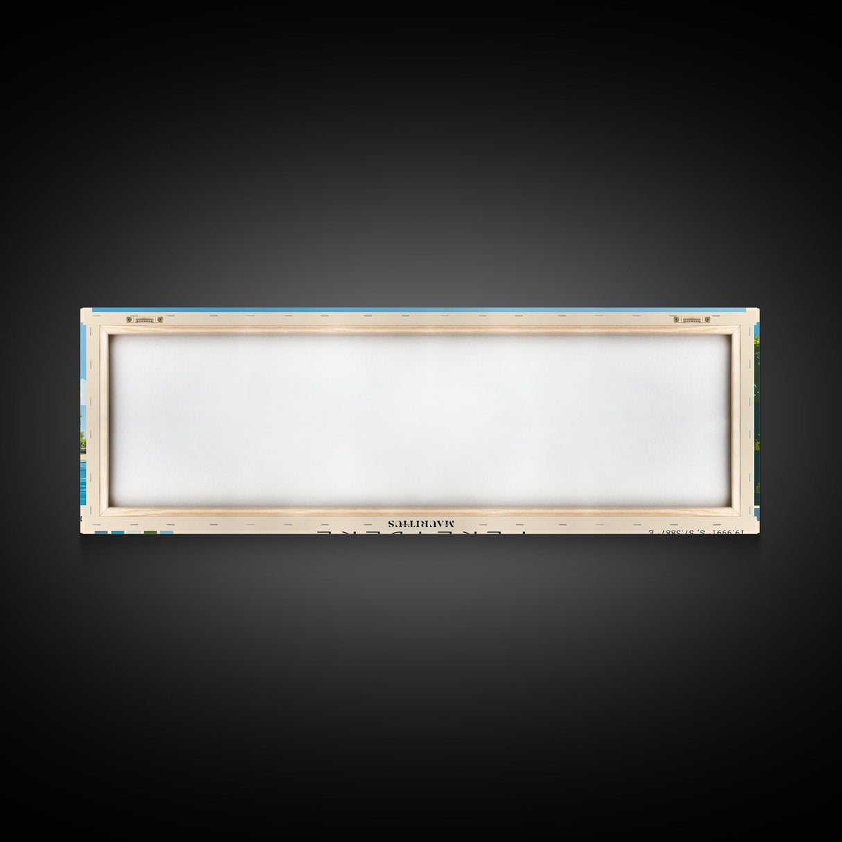 Pereybere, Mauritius Panoramic Print, Vacation Gift, Mauritius Wall Art, Beach Painting, Beach Decor, Beach Or Lakehouse Art