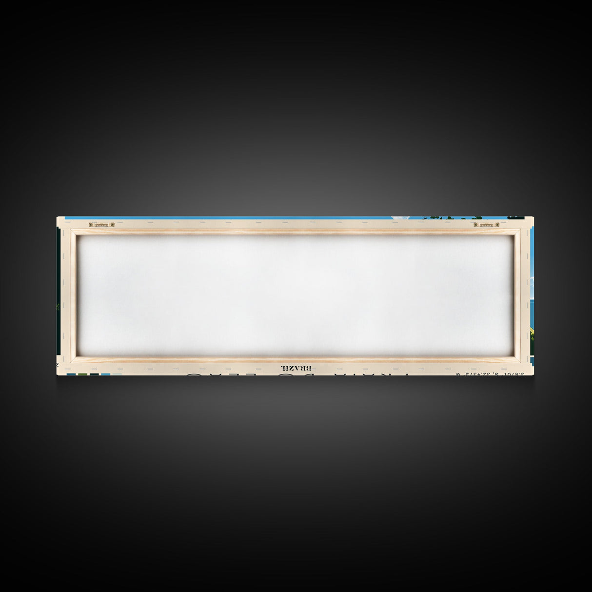 Praia do Leão, Brazil Panoramic Beach Print, Vacation Gift, Brazil Wall Art, Framed Canvas Print, Framed Beach Painting