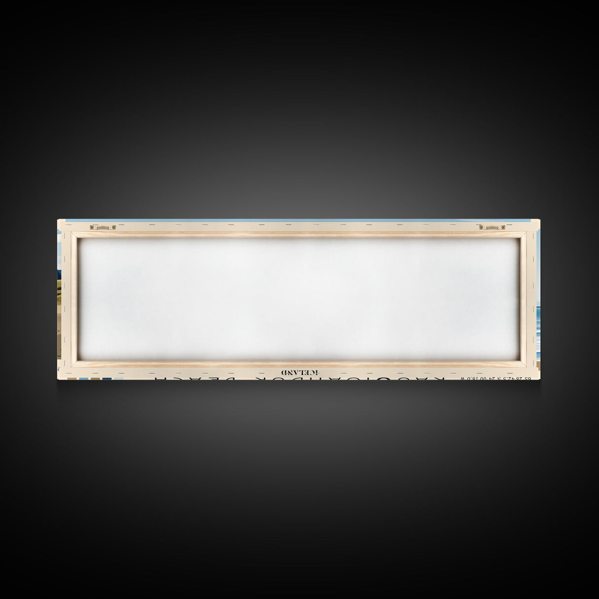 Rauðisandur Beach, Iceland Panoramic Beach Print, Vacation Gift, Iceland Wall Art, Framed Canvas Print, Framed Beach Painting