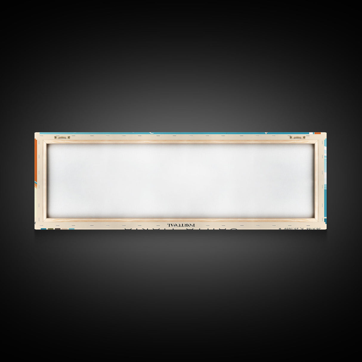 Santa Maria, Portugal Panoramic Beach Print, Vacation Gift, Portugal Wall Art, Beach Painting, Beach Decor, Beach Painting