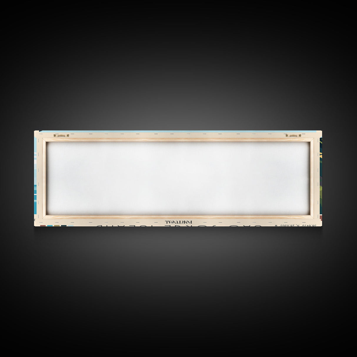 São Jorge Island, Portugal Panoramic Beach Print, Vacation Gift, Portugal Wall Art, Beach Painting, Beach Decor, Beach Painting