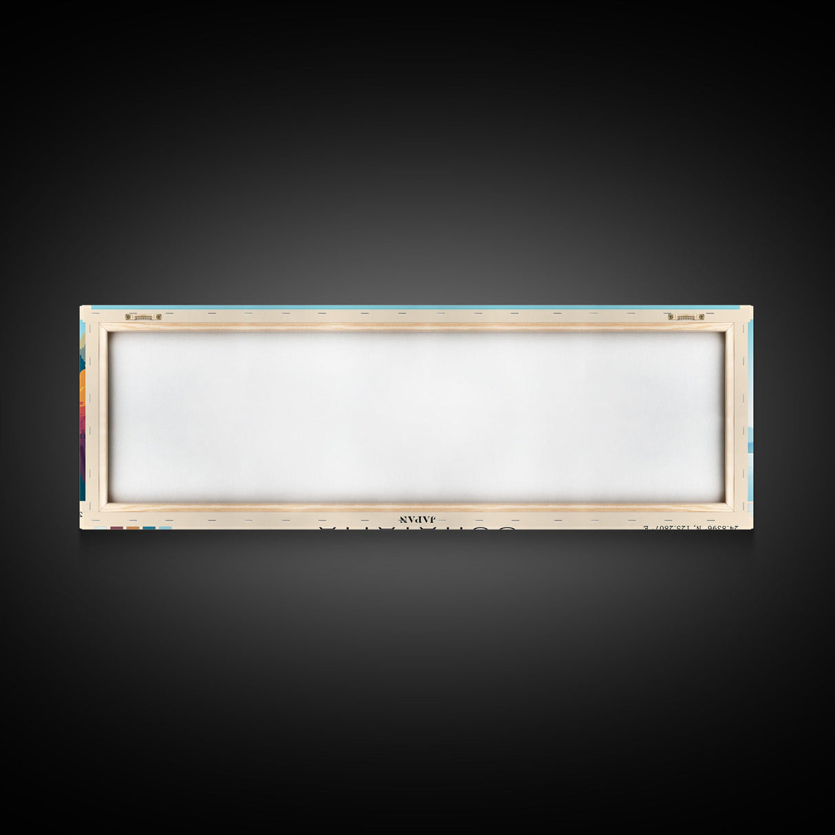 Sunayama, Japan Panoramic Beach Print, Vacation Gift, Japan Wall Art, Framed Canvas Print, Framed Beach Painting