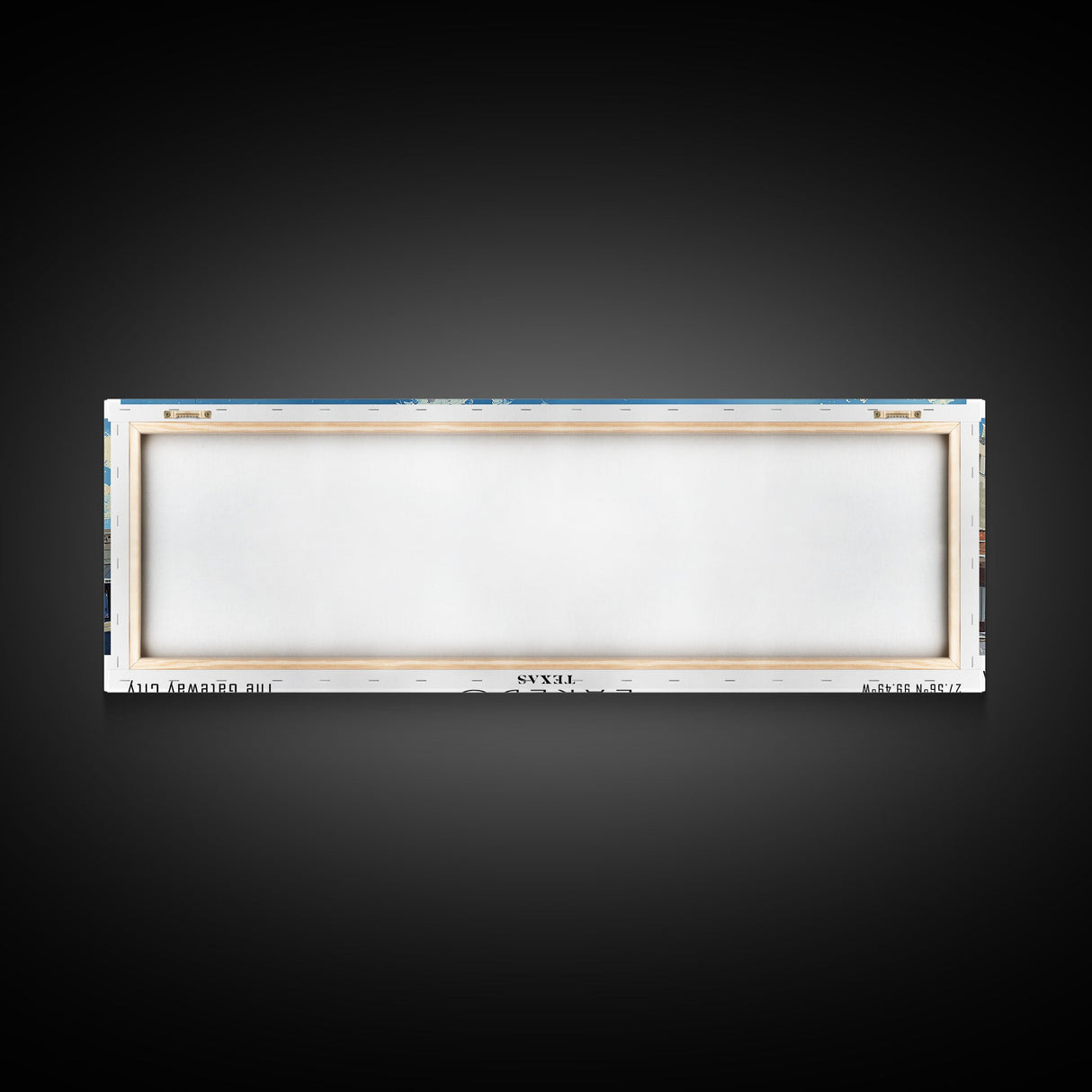 Laredo Texas Panoramic Cityscape Painting, Framed Canvas Print, Urban Decor, Office Wall Art, Watercolor Travel Poster, Home Decoration