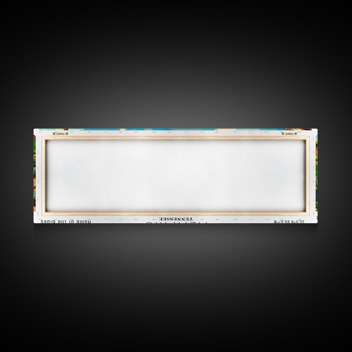 Memphis Tennessee Panoramic Framed Canvas Print, Retro Style Wall Art, Mid Century Modern Home Decor, Pop Art Travel Poster