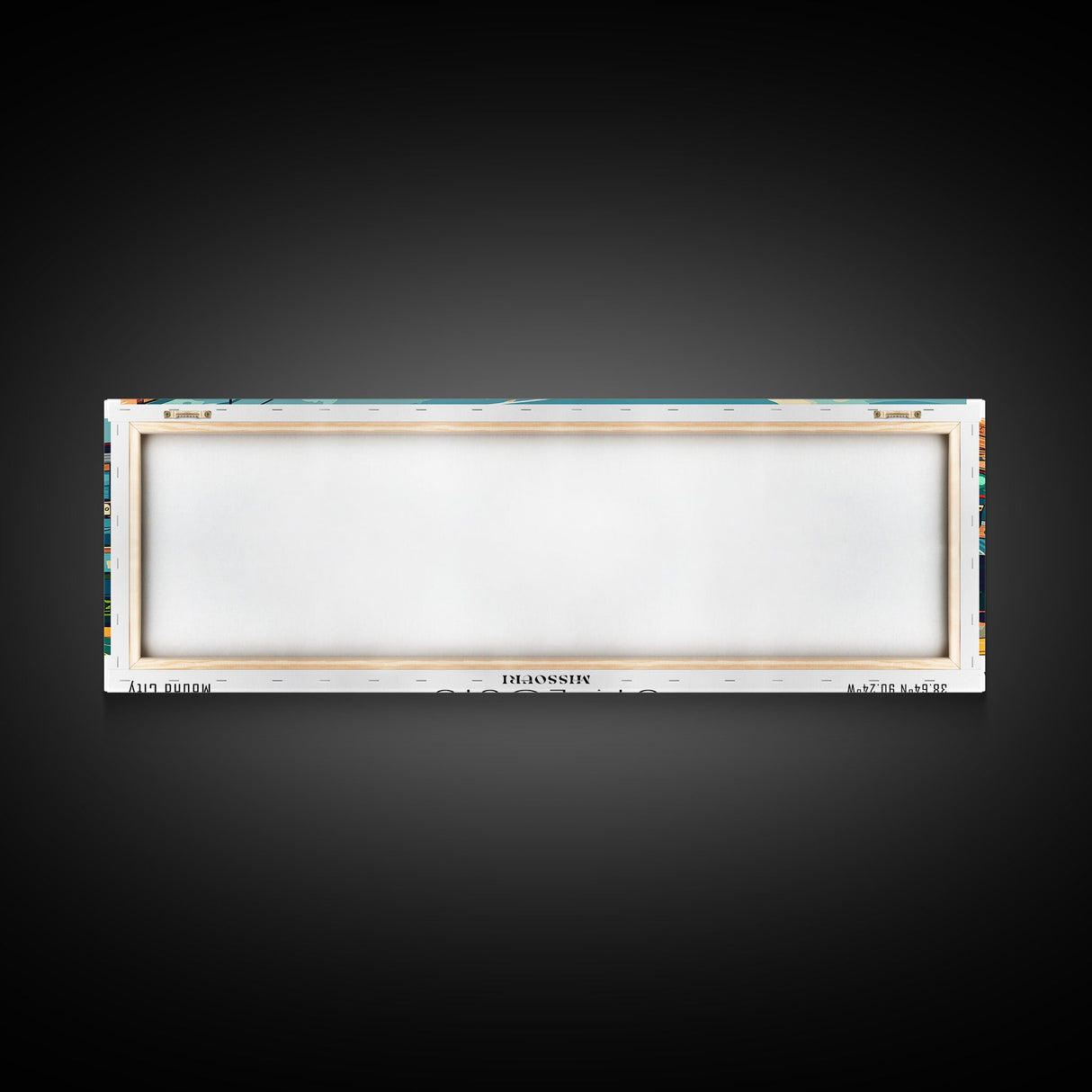 St. Louis Missouri Panoramic Wall Art, Retro Pop Art Framed Canvas Print, Mid Century Modern Travel Poster, Living Room Decor