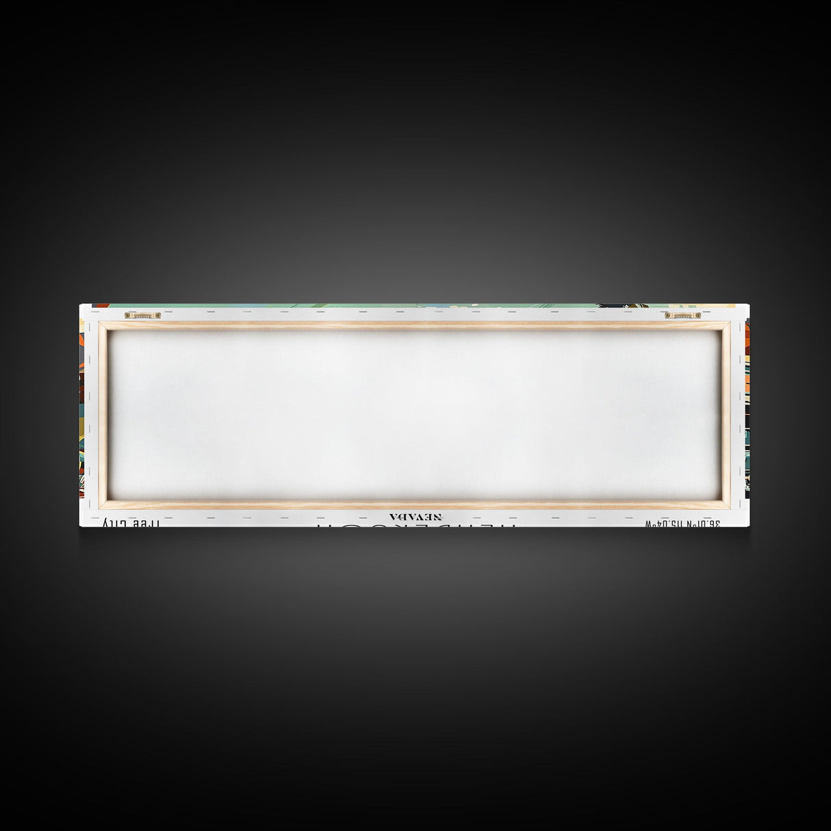 Henderson Nevada Panoramic Wall Art, Mid Century Modern Framed Canvas Print, Retro Pop Art Travel Poster, Home Decor, Office Art, Living Room Wall Hanging