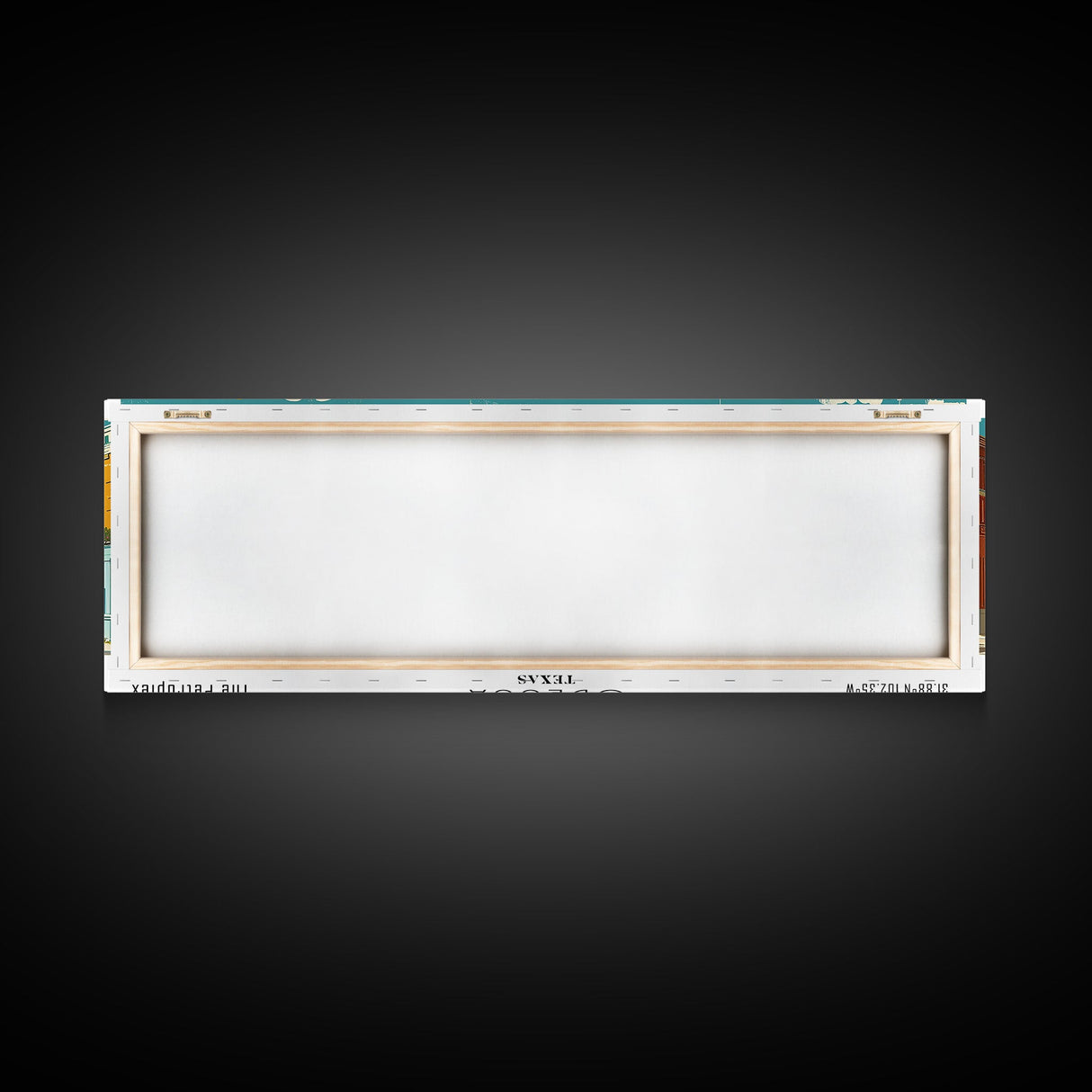 Odessa Texas Panoramic Wall Art, Mid Century Modern Framed Canvas Print, Retro Pop Art Travel Poster, City Art, Office Wall Decor, Living Room Art