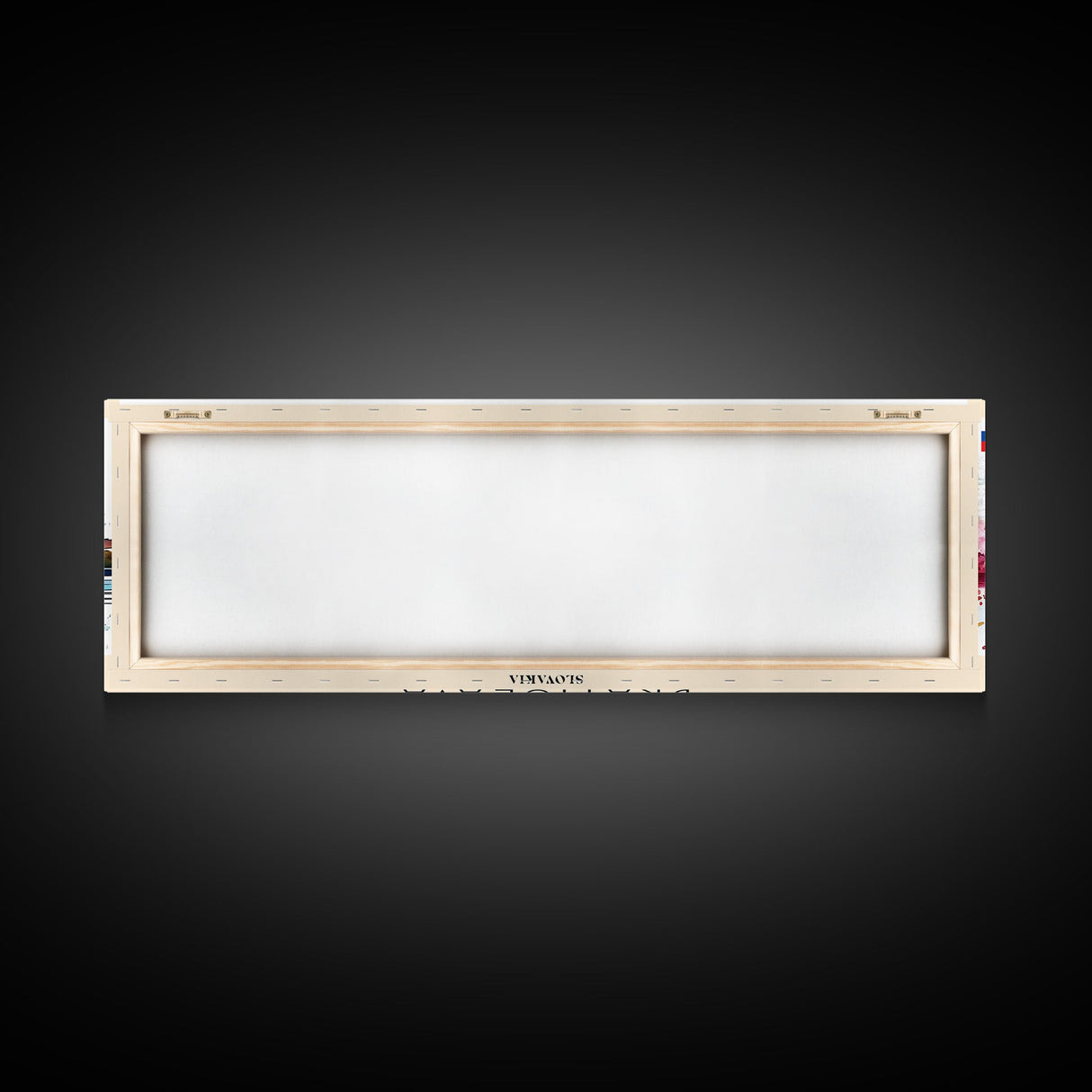 Bratislava Slovakia Wall Art, Panoramic Travel Poster, Panoramic Framed Canvas Print, City Wall Art, Wall Hanging Home Decor, Travel Art