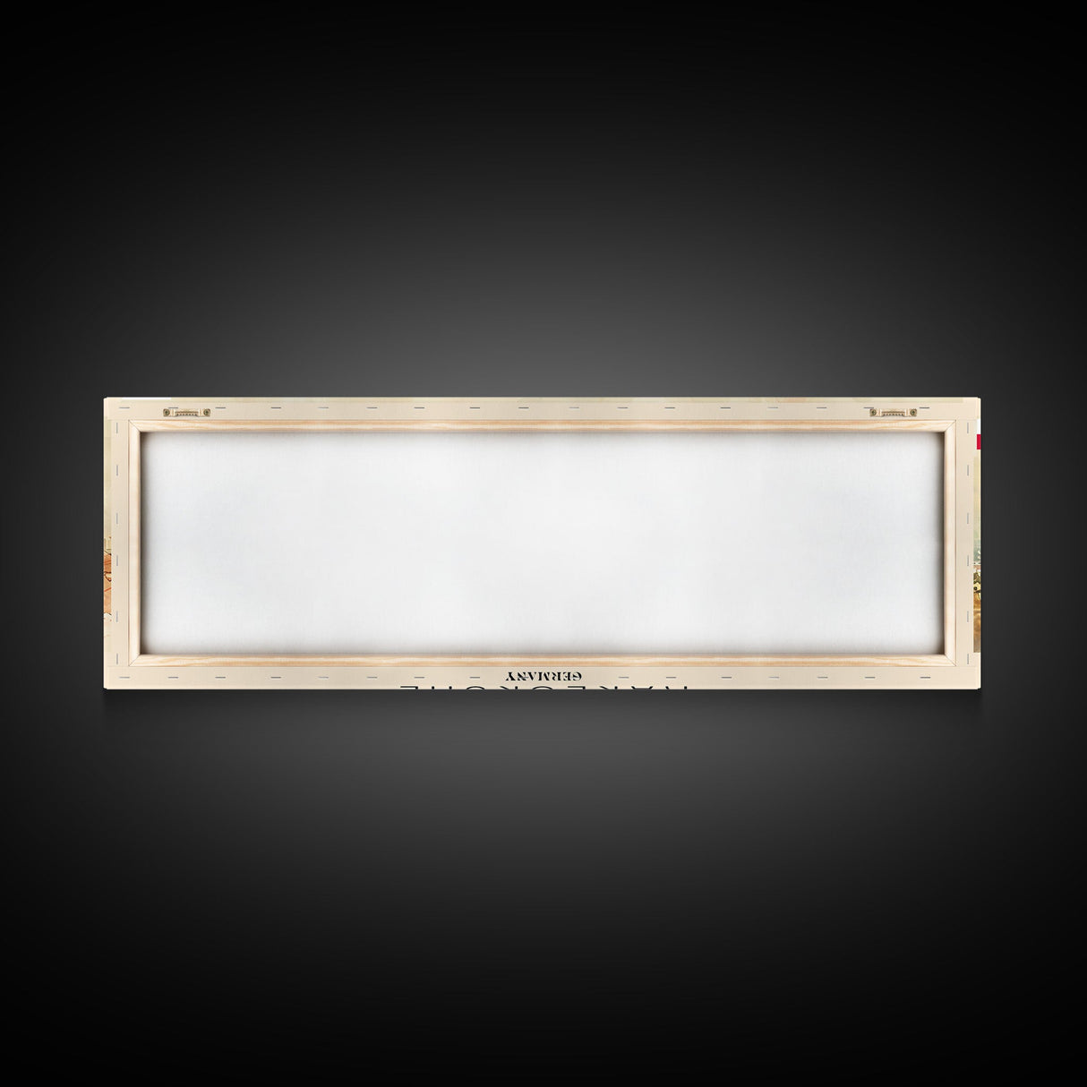 Karlsruhe Germany Panoramic Travel Poster, Framed Canvas Print or Metal Wall Art, Travel Art, Home Decor, Panoramic Painting, Midcentury Art