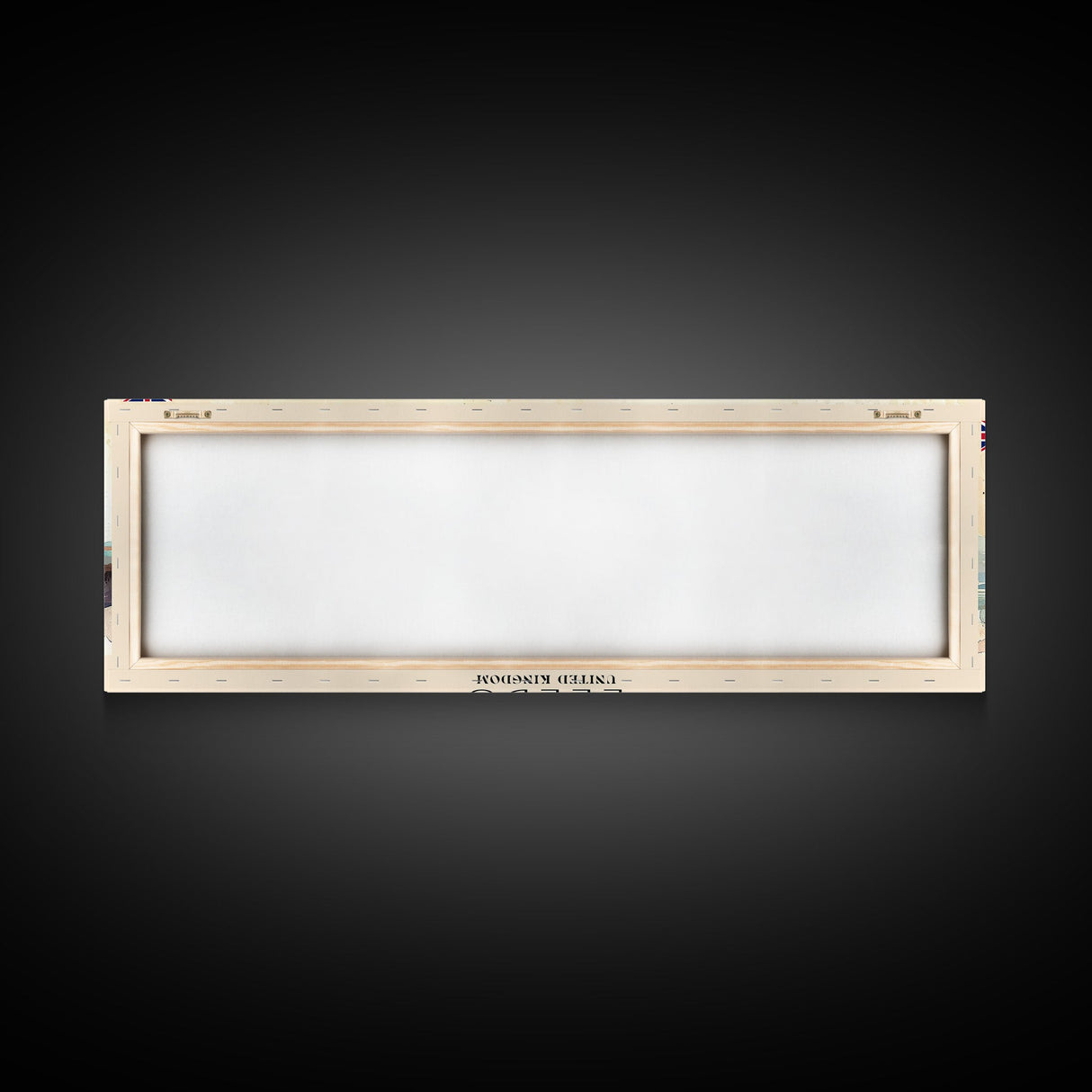 Leeds United Kingdom Panoramic Travel Poster, Framed Canvas Print or Metal Wall Art, Travel Art, Home Decor, Panoramic Painting, Midcentury Art