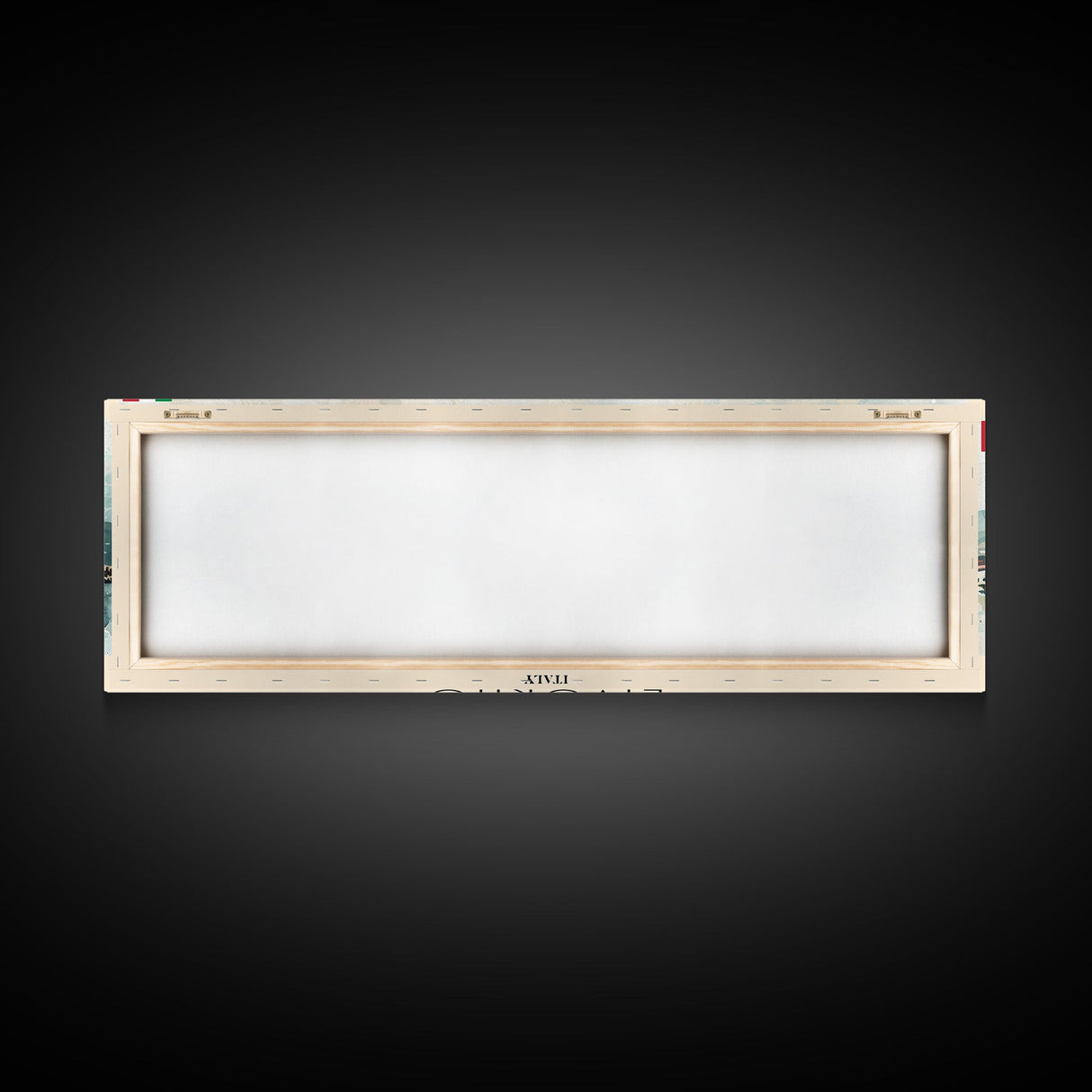 Livorno Italy Panoramic Travel Poster, Framed Canvas Print or Metal Wall Art, Travel Art, Home Decor, Panoramic Painting, Midcentury Art