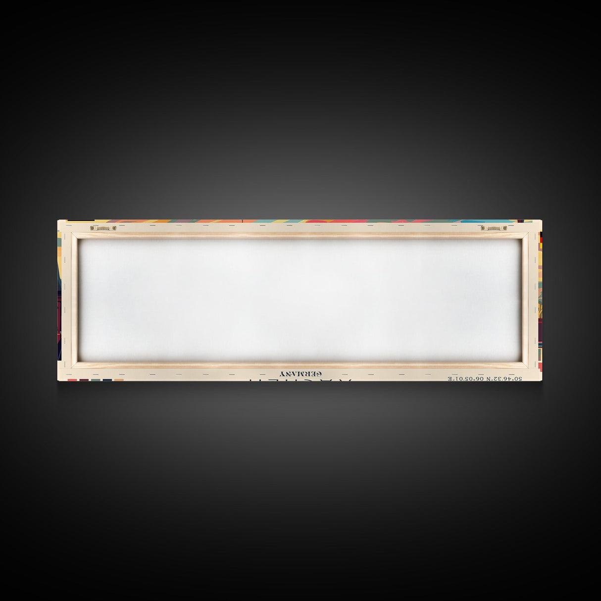 Aachen Germany Panoramic Travel Poster, Framed Canvas Print or Metal Wall Art, Travel Art, Home Decor, Panoramic Painting, Midcentury Art