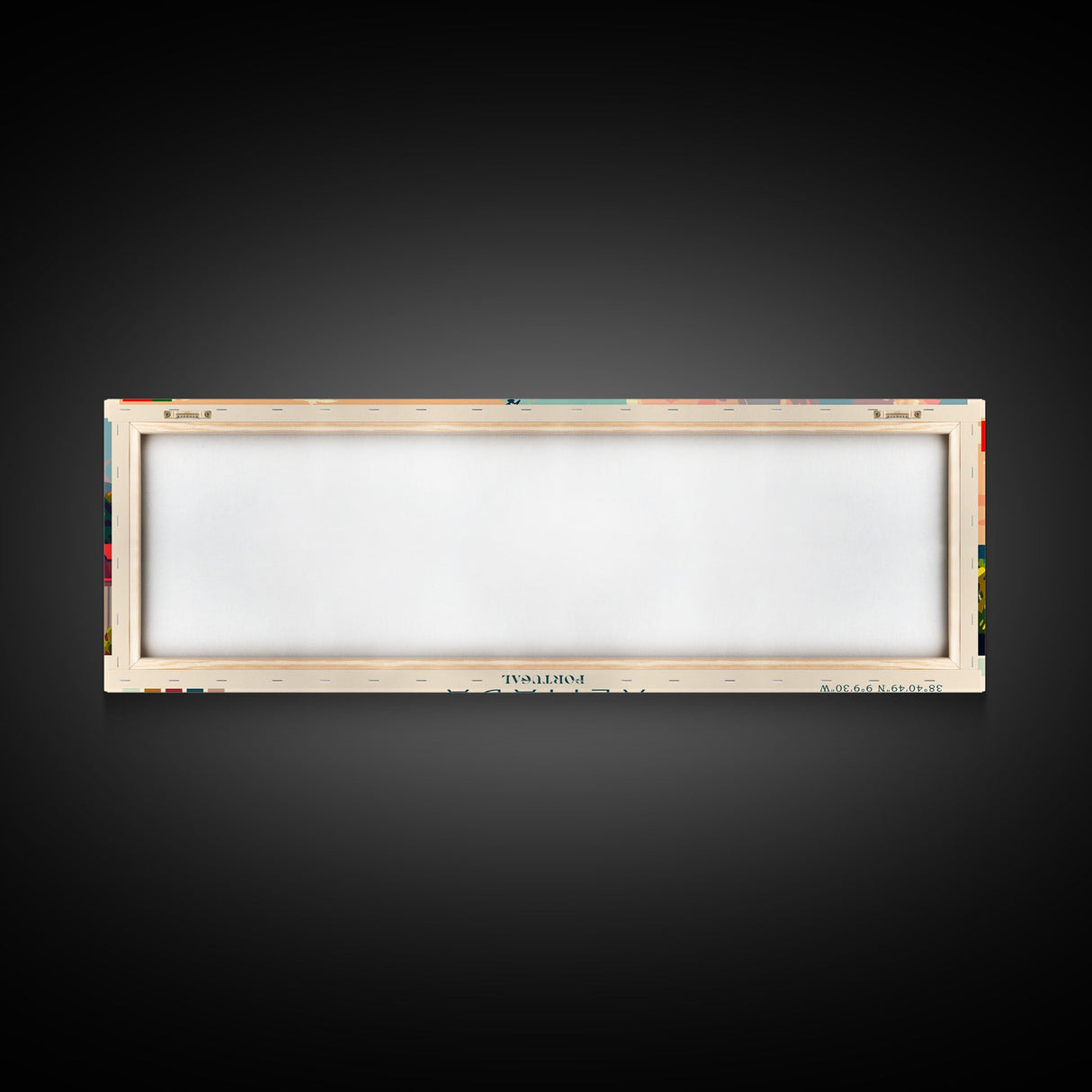 Almada Portugal Travel Art, City Art, Framed Canvas Print or Metal Wall Art, Europe Travel Poster, Panoramic Wall Art, Extra Wide Wall Art