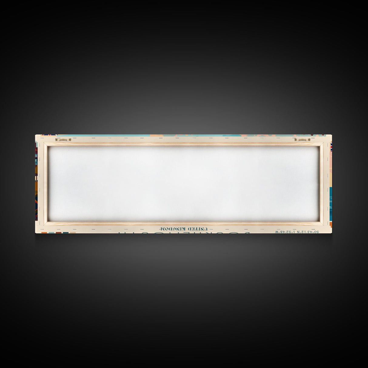 Bournemouth United Kingdom Wall Art, Panoramic Travel Poster, Panoramic Framed Canvas Print, City Wall Art, Wall Hanging Home Decor, Travel Art