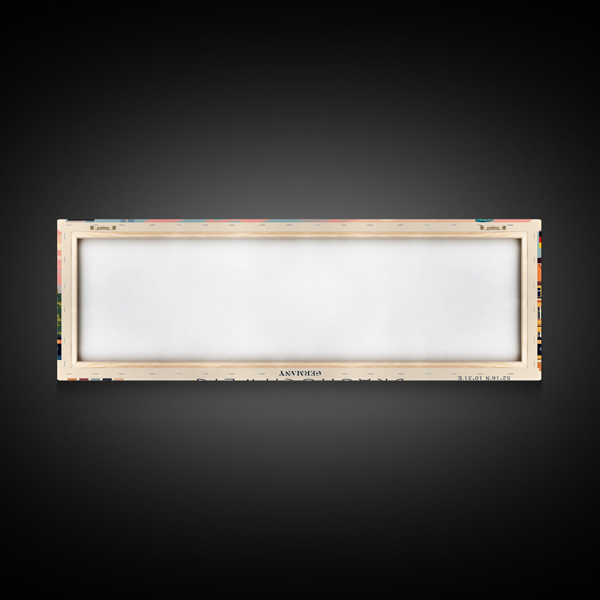 Braunschweig Germany Travel Art, City Art, Framed Canvas Print or Metal Wall Art, Europe Travel Poster, Panoramic Wall Art, Extra Wide Wall Art