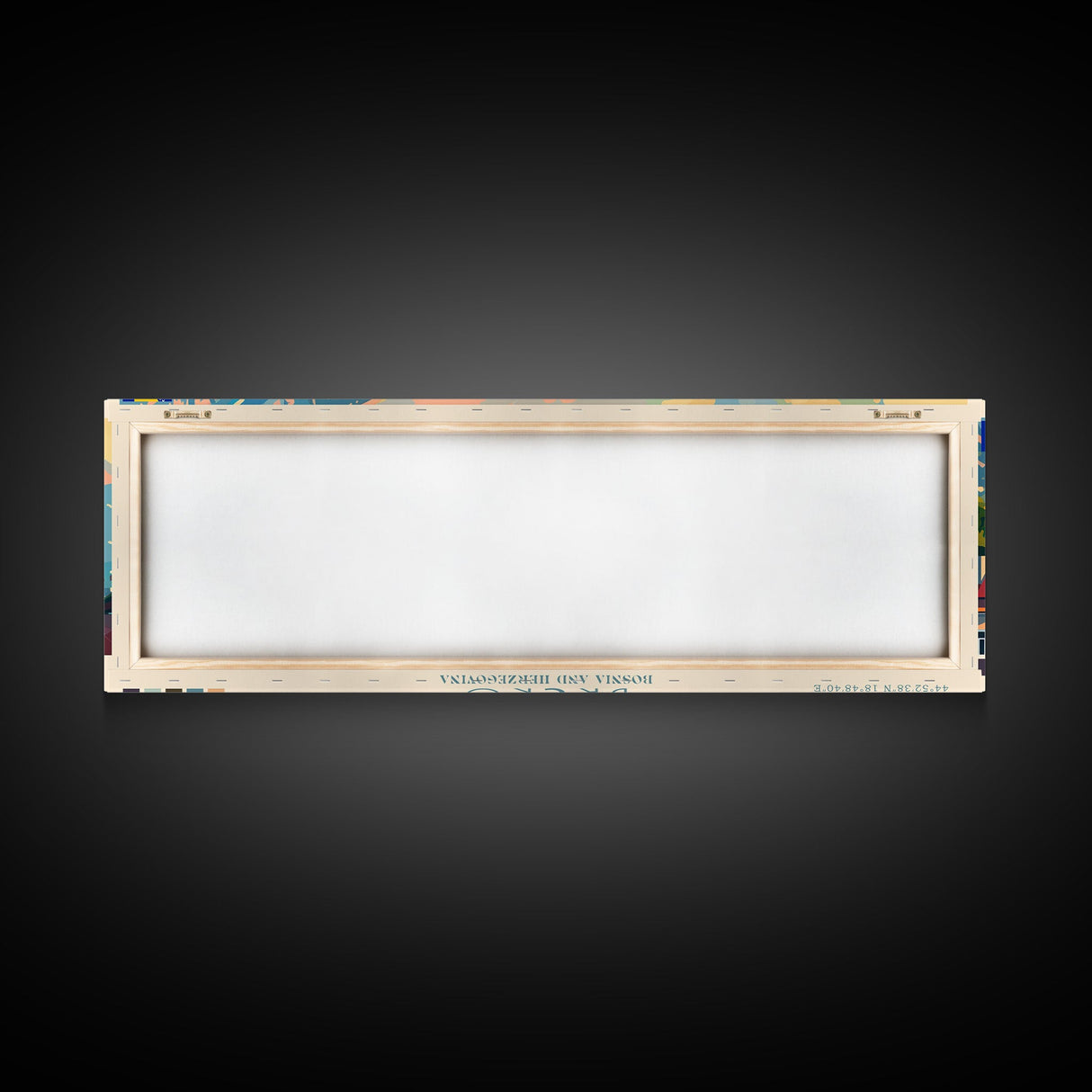 Brčko Bosnia Wall Art, Panoramic Travel Poster, Panoramic Framed Canvas Print, City Wall Art, Wall Hanging Home Decor, Travel Art