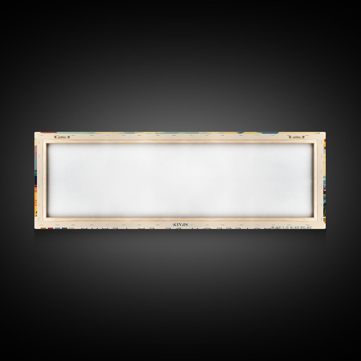 Castellon de la Plana Spain Wall Art, Panoramic Travel Poster, Panoramic Framed Canvas Print, City Wall Art, Wall Hanging Home Decor, Travel Art