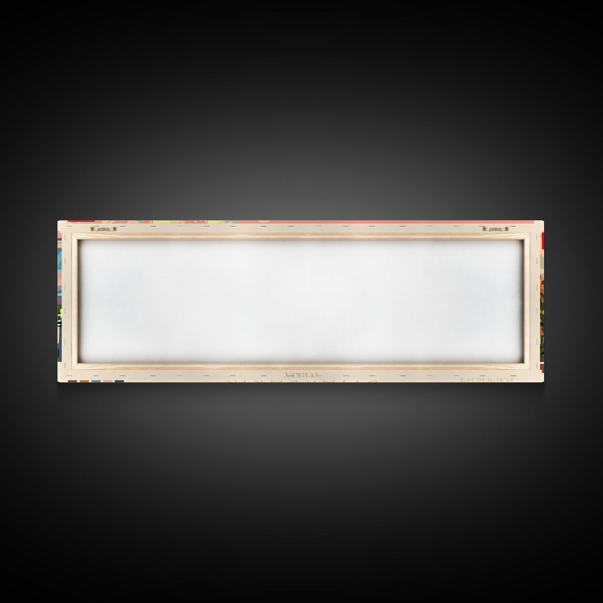 Diyarbakr Turkey Panoramic Travel Poster, Framed Canvas Print or Metal Wall Art, Travel Art, Home Decor, Panoramic Painting, Midcentury Art