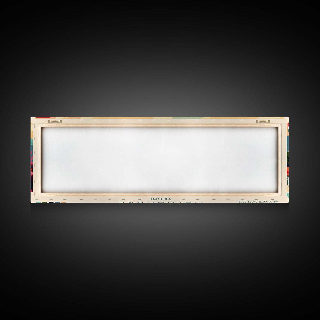 Kamianske Ukraine Wall Art, Panoramic Travel Poster, Panoramic Framed Canvas Print, City Wall Art, Wall Hanging Home Decor, Travel Art