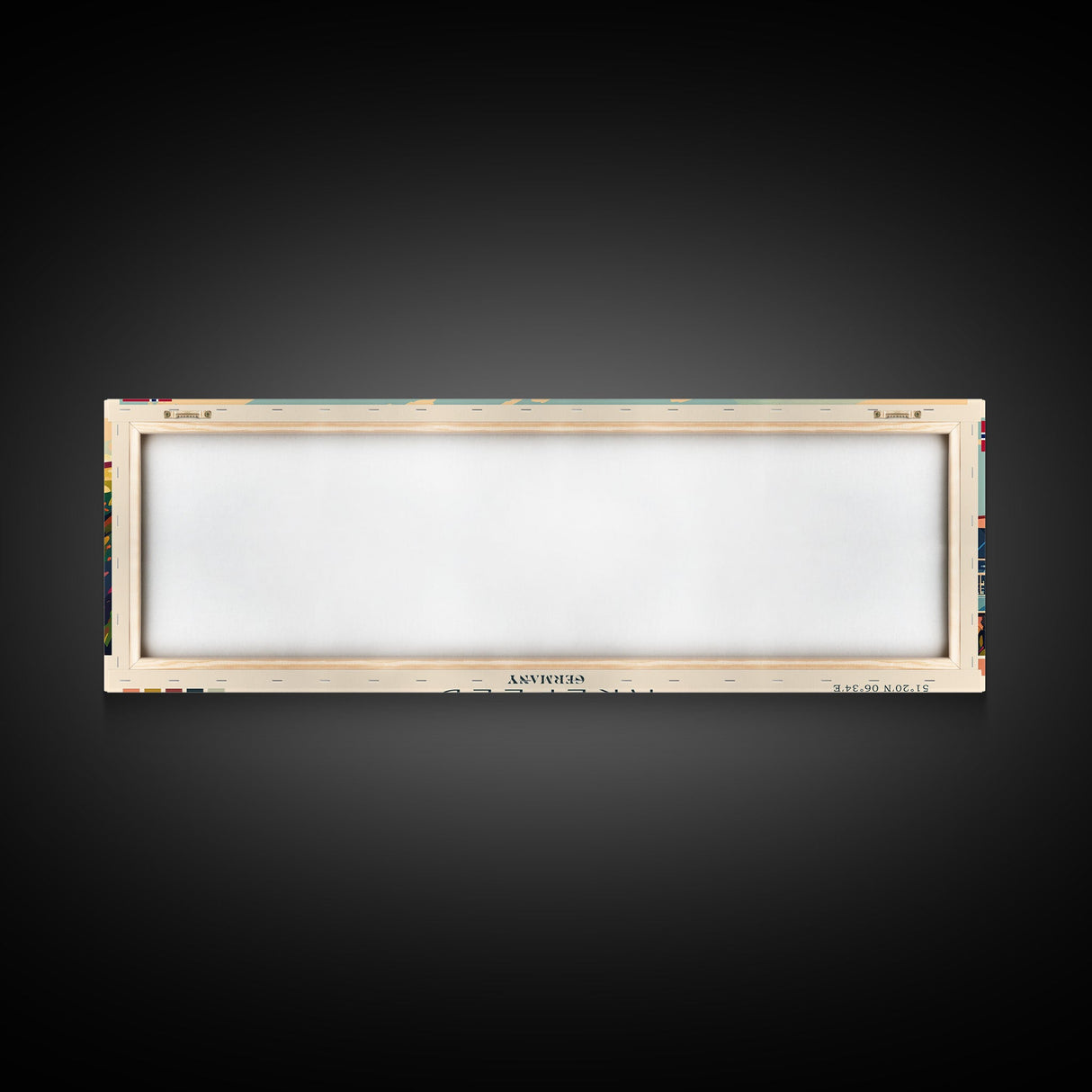 Krefeld Germany Panoramic Travel Poster, Framed Canvas Print or Metal Wall Art, Travel Art, Home Decor, Panoramic Painting, Midcentury Art