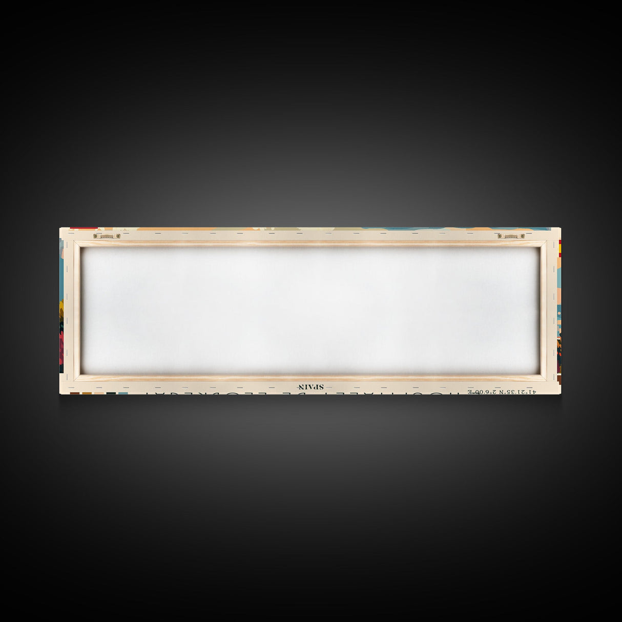 L'Hospitalet-de-Llobregat Spain Travel Print Wall Art, Panoramic City Art, Travel Art, Wall Decor, Vacation Gift, Framed Canvas Print Or Metal Art