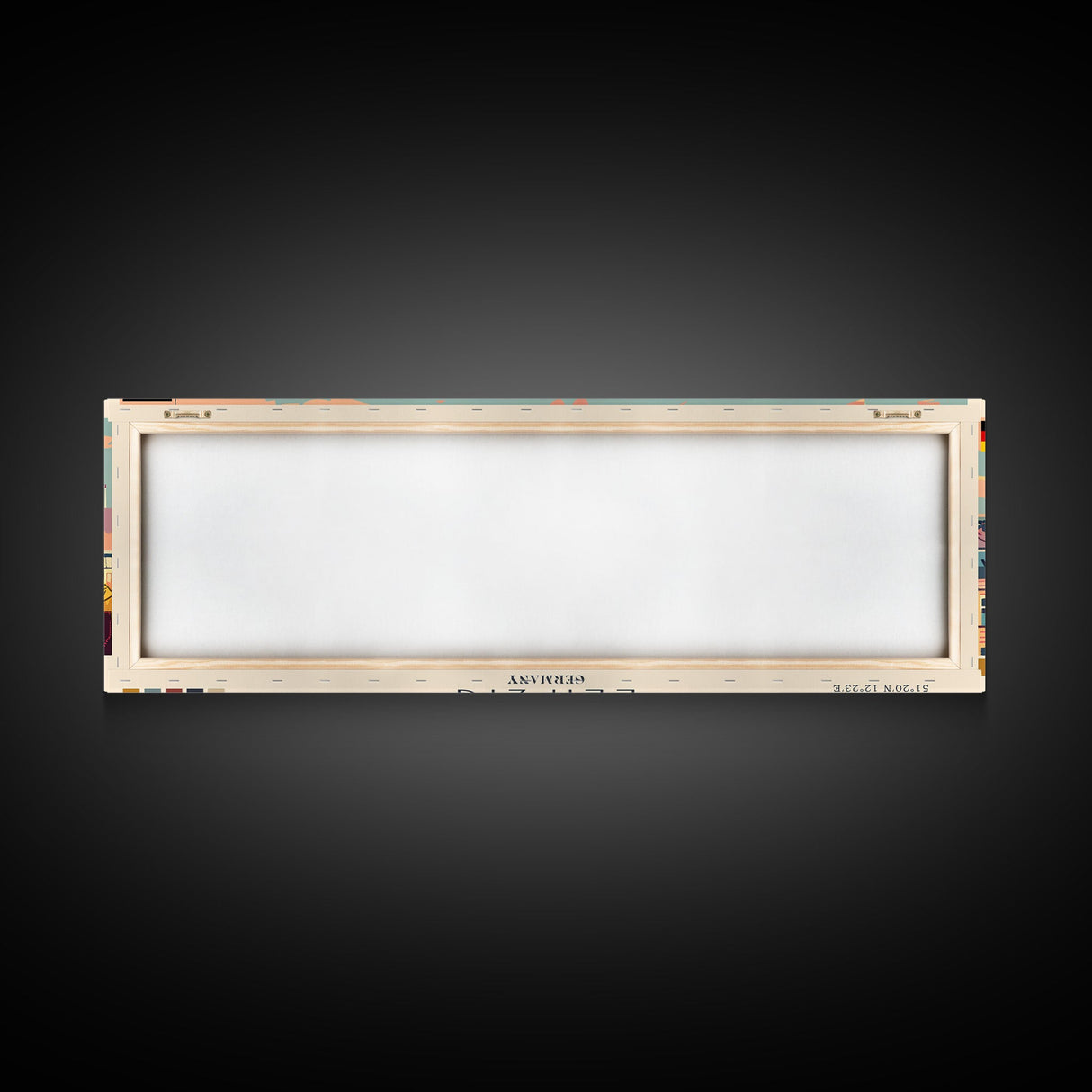 Leipzig Germany Panoramic Travel Poster, Framed Canvas Print or Metal Wall Art, Travel Art, Home Decor, Panoramic Painting, Midcentury Art