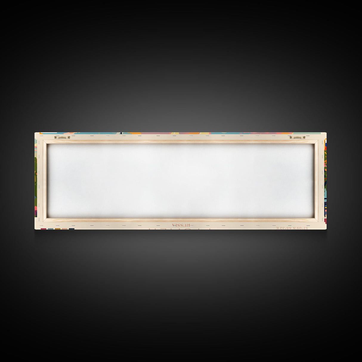 Tyumen Russia Panoramic Travel Poster, Framed Canvas Print or Metal Wall Art, Travel Art, Home Decor, Panoramic Painting, Midcentury Art