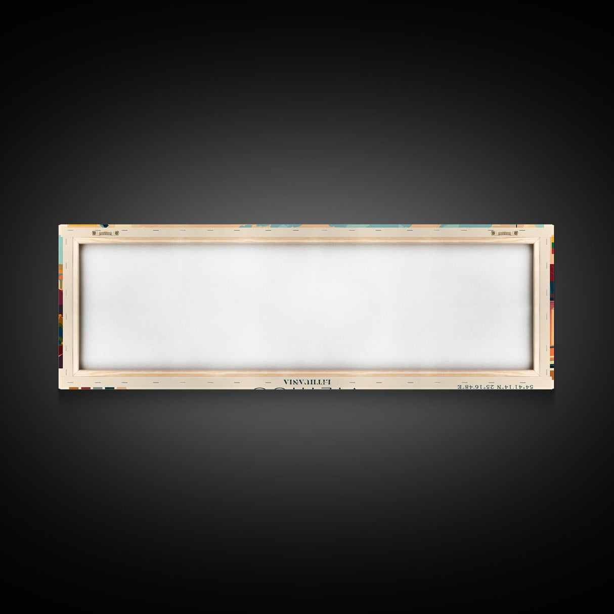 Vilnius Lithuania Wall Art, Panoramic Travel Poster, Panoramic Framed Canvas Print, City Wall Art, Wall Hanging Home Decor, Travel Art