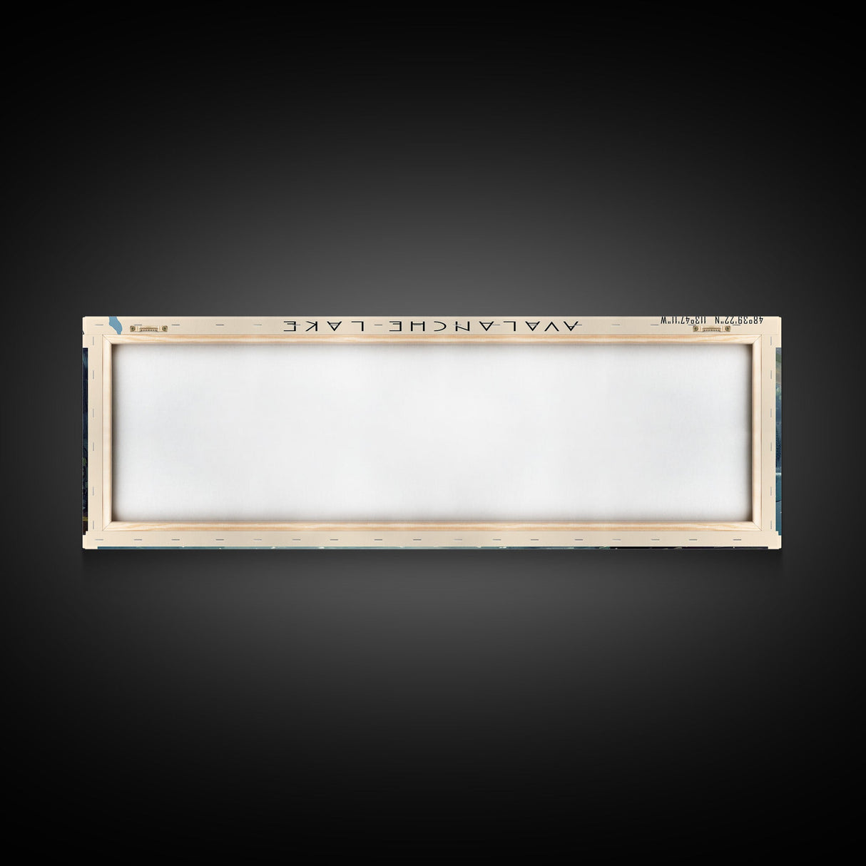 Avalanche Lake Montana Panoramic Framed Canvas Print, Lake House Art, Boho Decor, Travel Poster, Nature Wall Art, Serene Scene