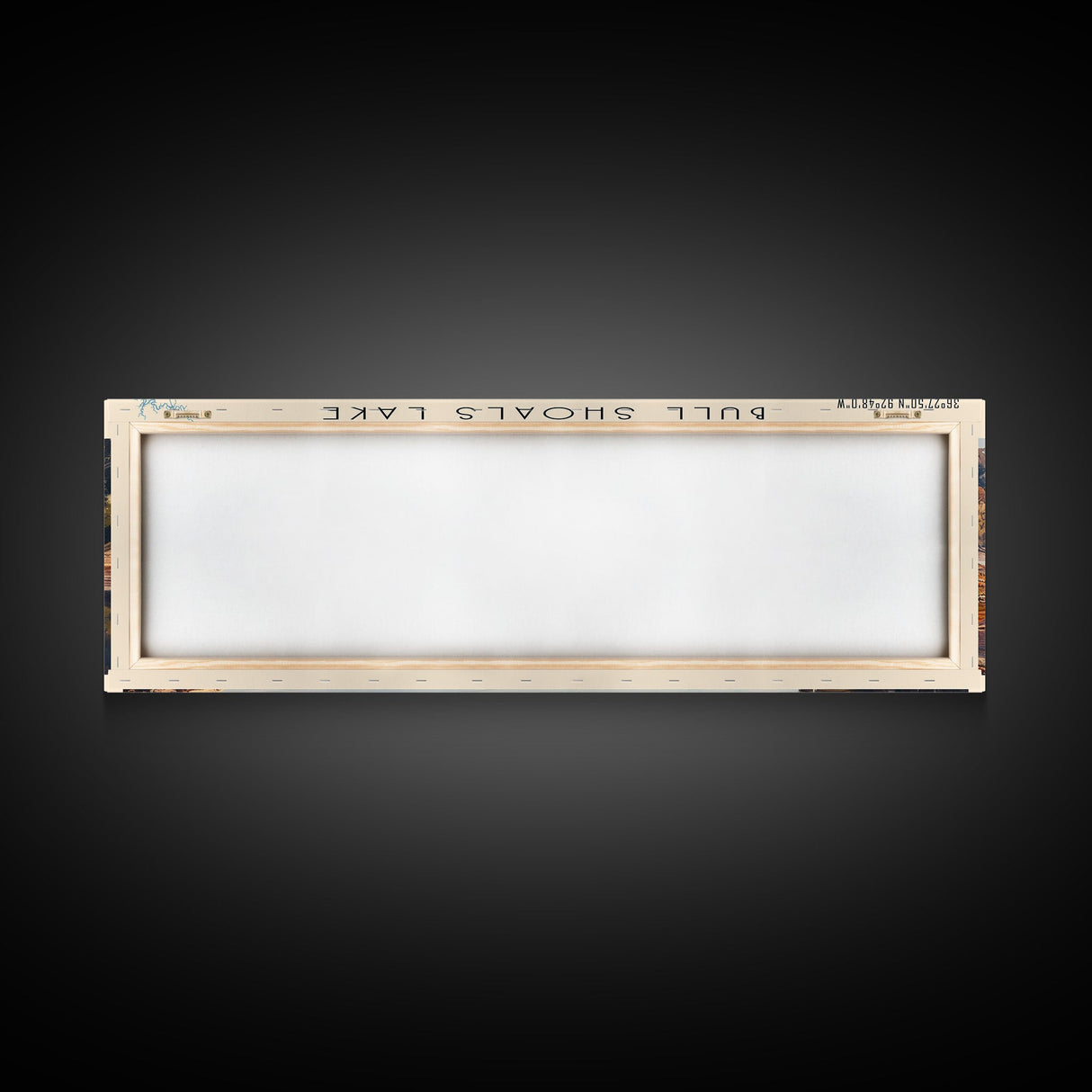 Bull Shoals Lake Arkansas Framed Canvas Print, Lake House Art, Panoramic Wall Art, Travel Poster, Rustic Lake Painting, Home Decor