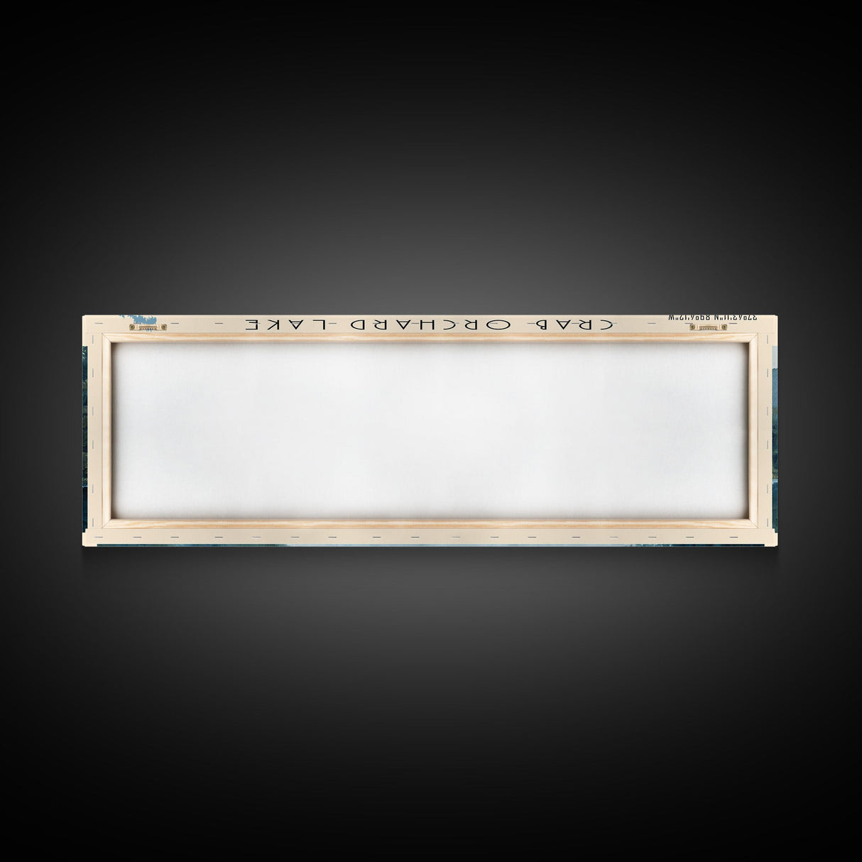 Crab Orchard Lake Illinois Framed Canvas Print, Lake House Art, Panoramic Wide Art, Travel Poster, Modern Lake Painting, Nature Art