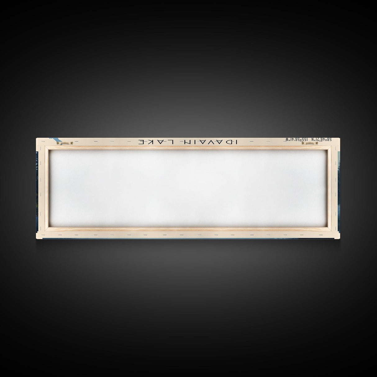 Idavain Lake Framed Canvas Print, Lake House Decor, Panoramic Wall Art, Travel Poster, Captivating Lake Painting, Nature Art