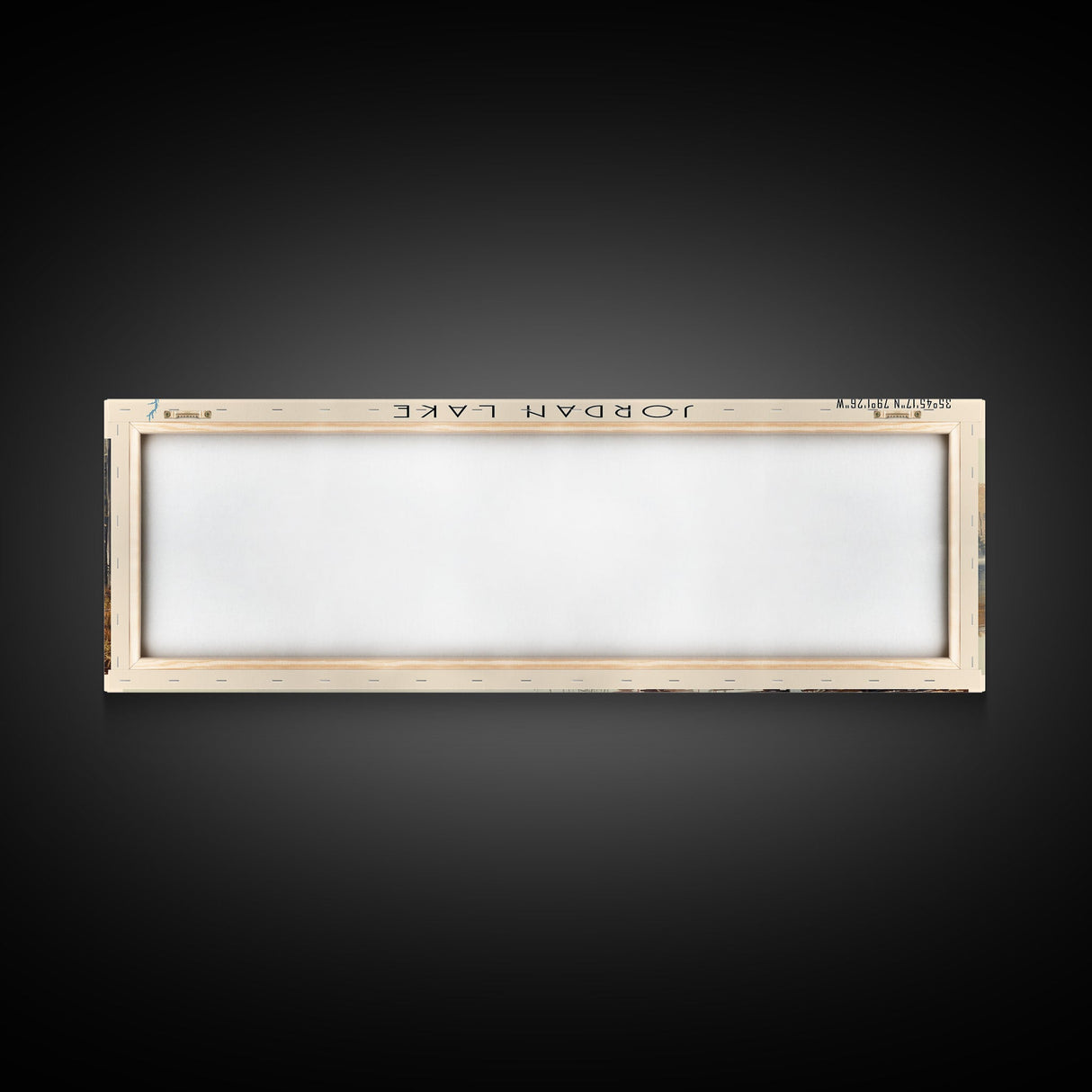 Jordan Lake North Carolina Framed Canvas Print, Lake House Art, Panoramic Travel Poster, Wall Art, Stunning Lake Painting, Home Decor