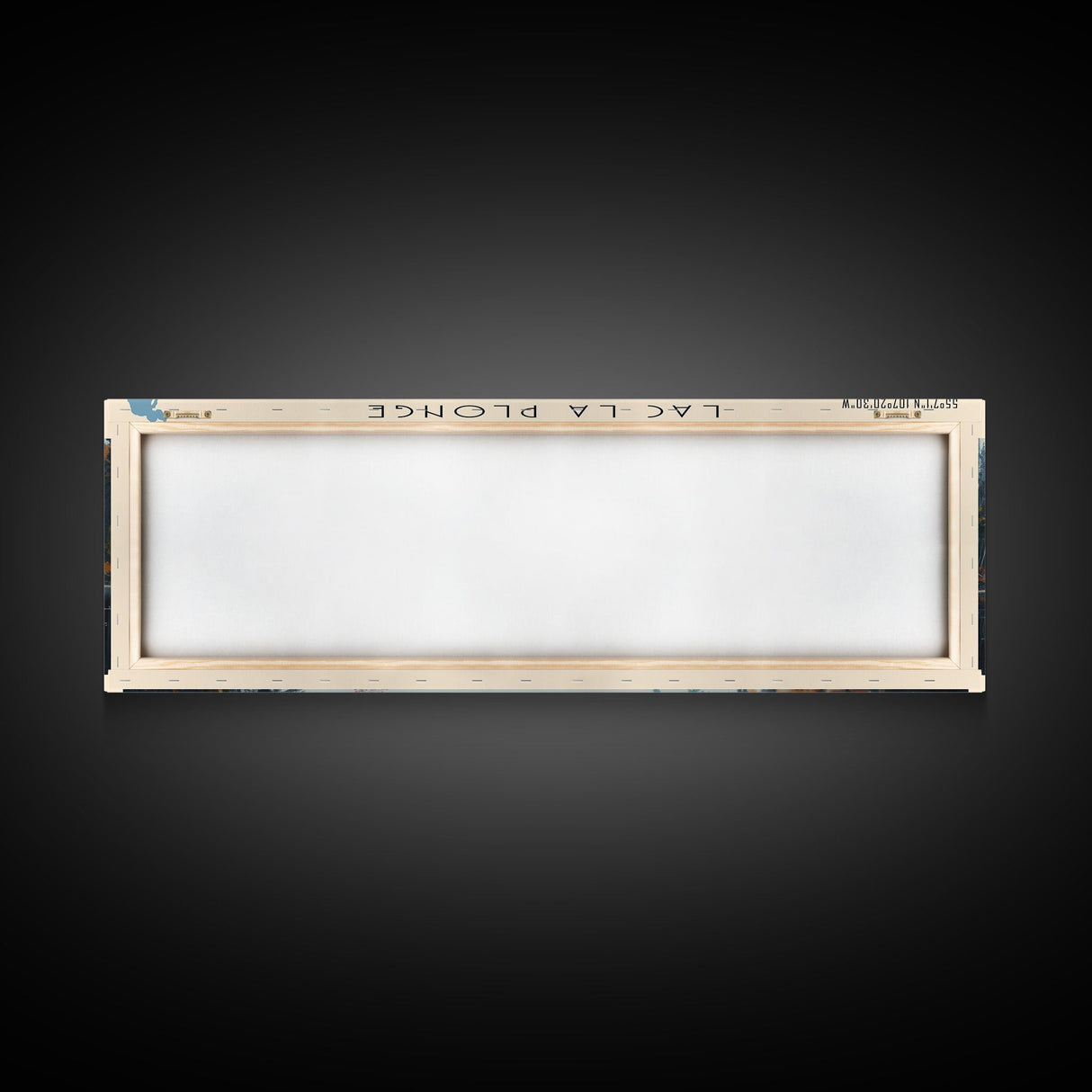 Lac La Plonge Lake Billy Chinook Oregon Framed Canvas Print, Panoramic Lake House Decor, Wall Art, Travel Poster, Scenic Lake Painting, Home Decor