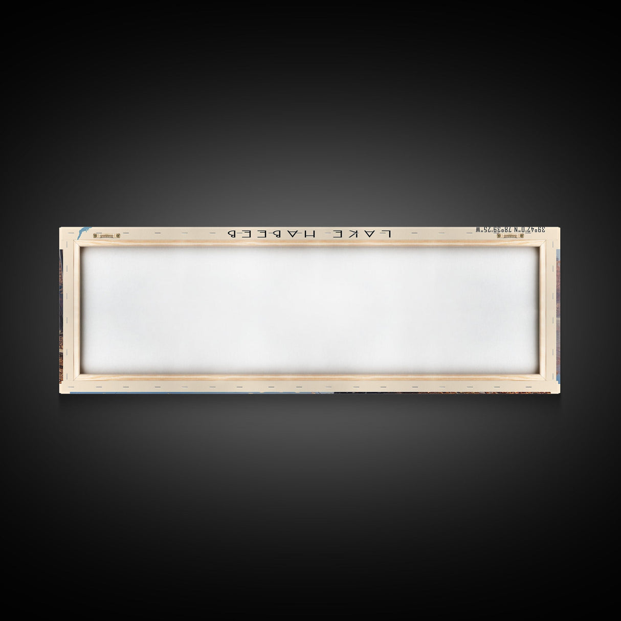 Lake Habeeb Maryland Framed Canvas Print, Lake House Decor, Panoramic Wall Art, Travel Poster, Serene Lake Painting, Nature Art