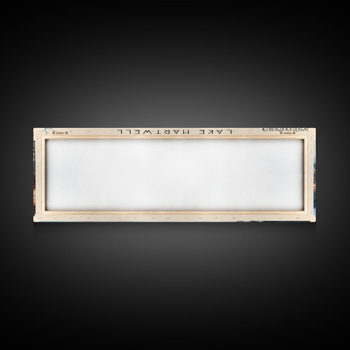 Lake Hartwell Georgia Framed Canvas Print, Lake House Decor, Panoramic Wall Art, Travel Poster, Serene Lake Painting, Nature Art