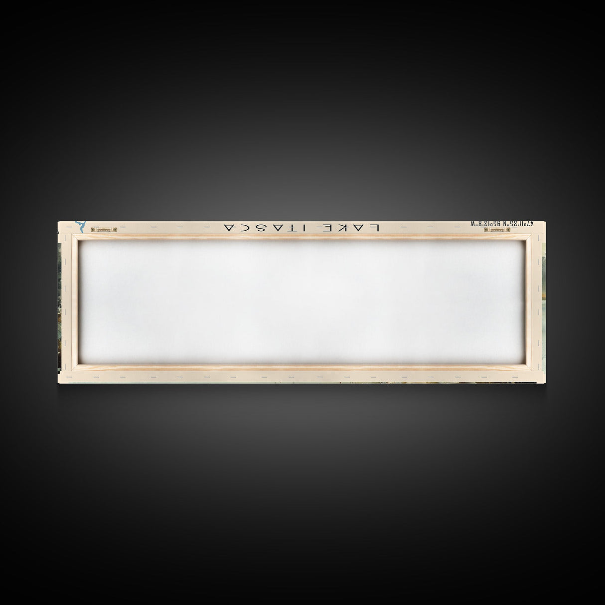 Lake Itasca Minneapolis Framed Canvas Print, Lake House Decor, Panoramic Wall Art, Travel Poster, Serene Lake Painting, Nature Art