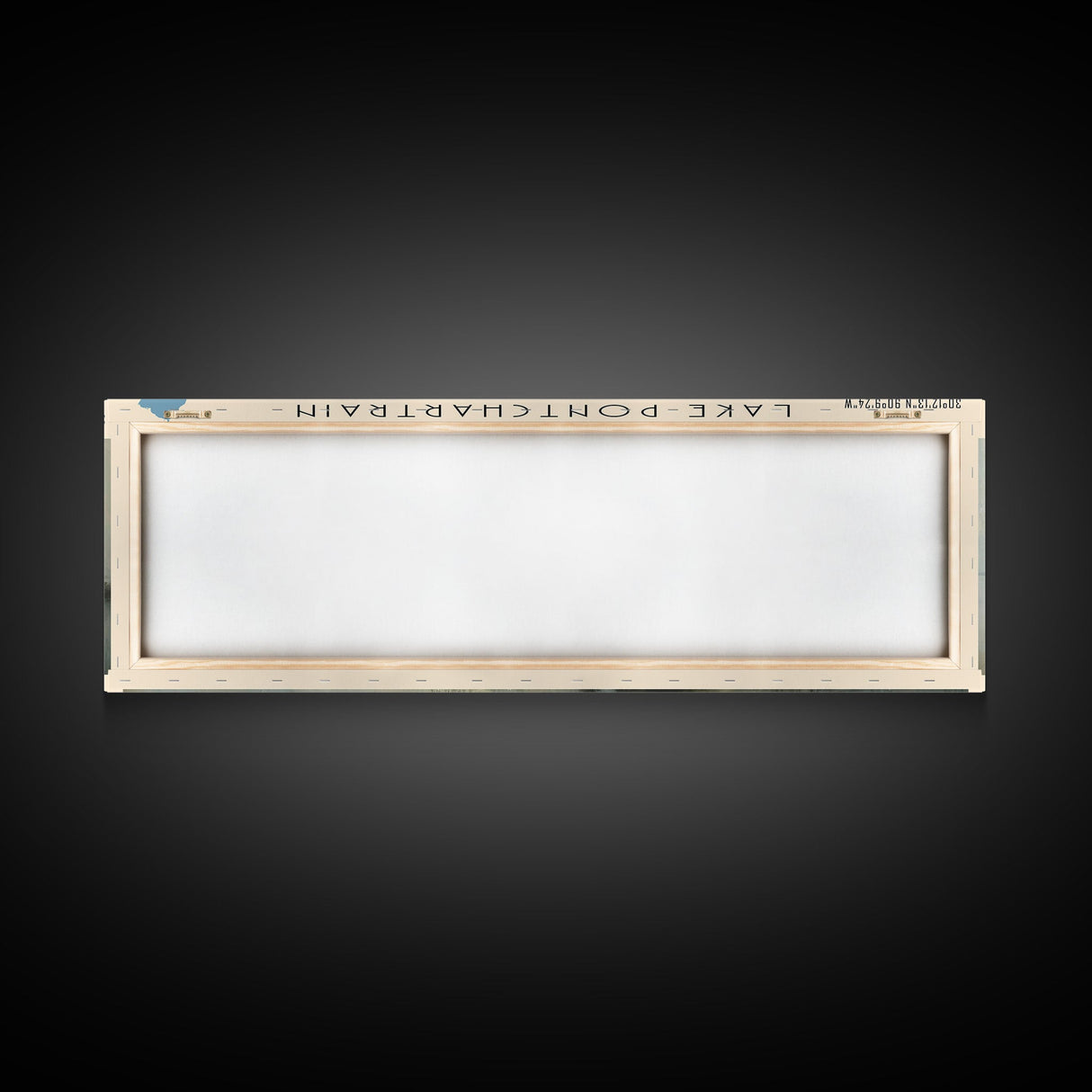 Lake Pontchartrain Framed Canvas Print, Lake House Decor, Panoramic Wall Art, Travel Poster, Stunning Landscape Painting, Bedroom Decor