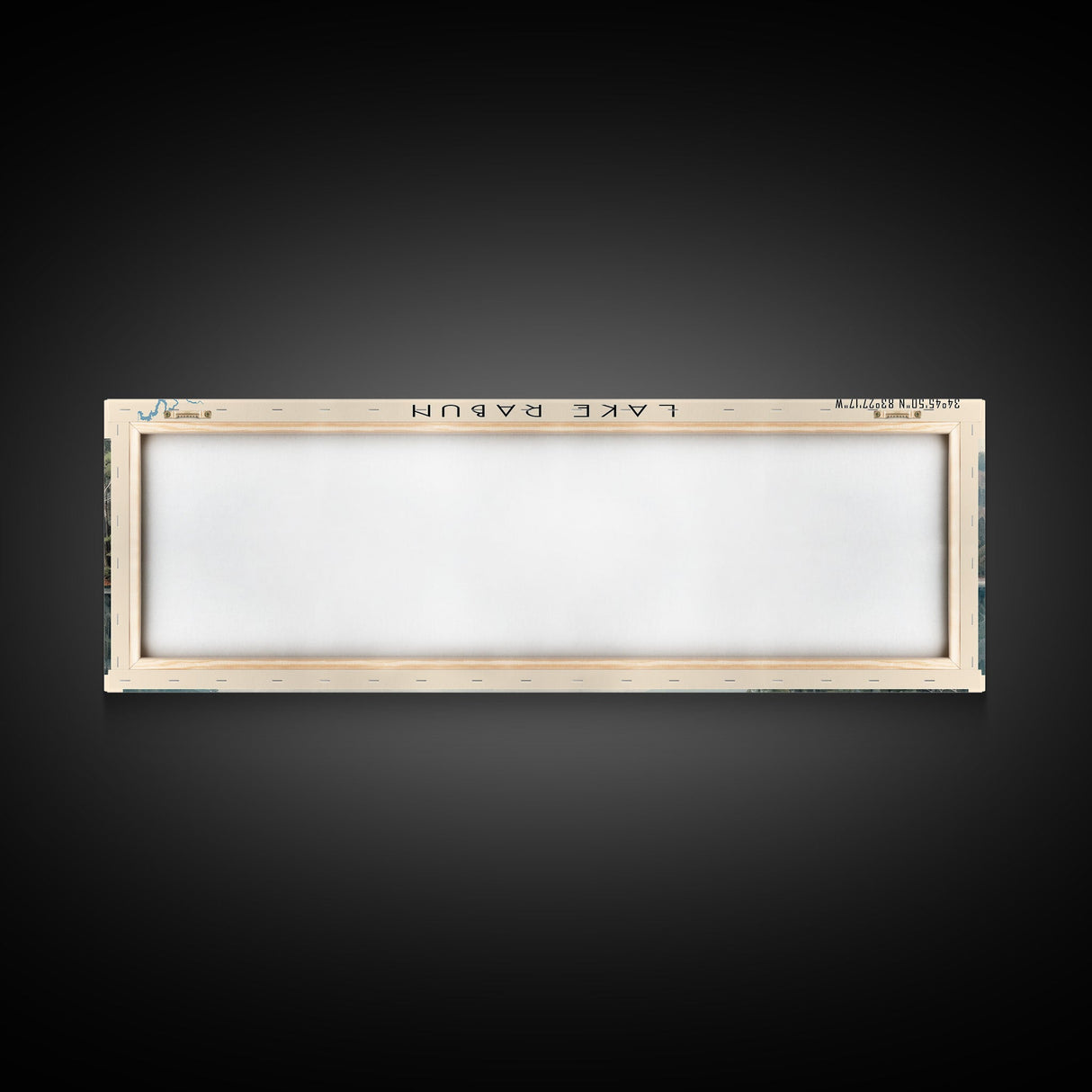 Lake Rabun Georgia Framed Canvas Print, Lake House Decor, Panoramic Wall Art, Travel Poster, Serene Landscape Painting, Living Room Decor