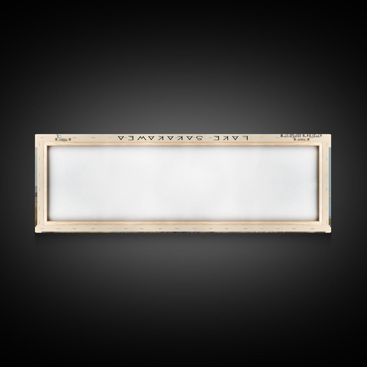 Lake Sakakawea, Boho Art, Beautiful Landscape, Travel Poster Art, Wall Art, Home Decor, Nature Scene, Lake Painting, Minimalist Art, Modern Art, Travel Print, Framed Canvas Print, Lake House Decor, Panoramic Print