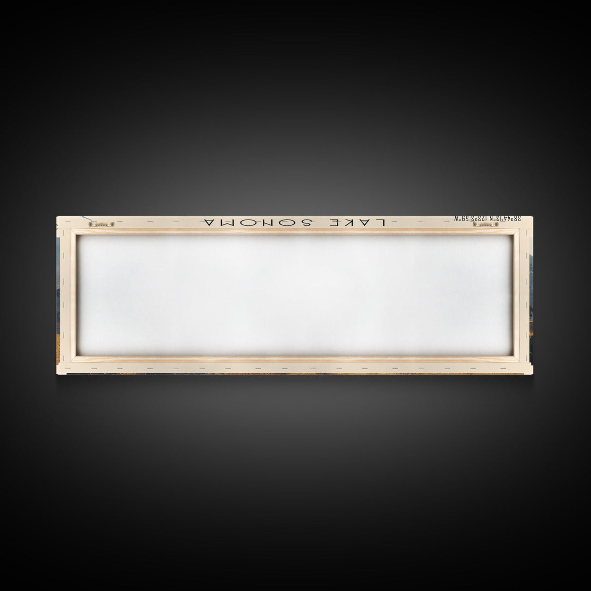 Lake Sonoma California Framed Canvas Print, Lake House Decor, Panoramic Wall Art, Travel Poster, Stunning Landscape Painting, Contemporary Art