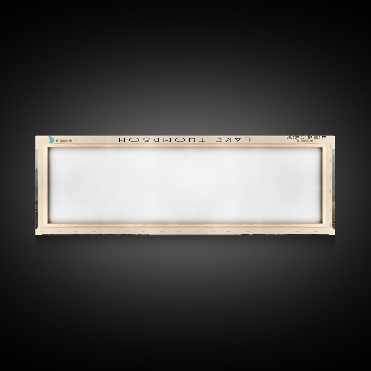 Lake Thompson South Dakota Framed Canvas Print, Lake House Decor, Panoramic Wall Art, Travel Poster, Serene Landscape Painting, Living Room Decor