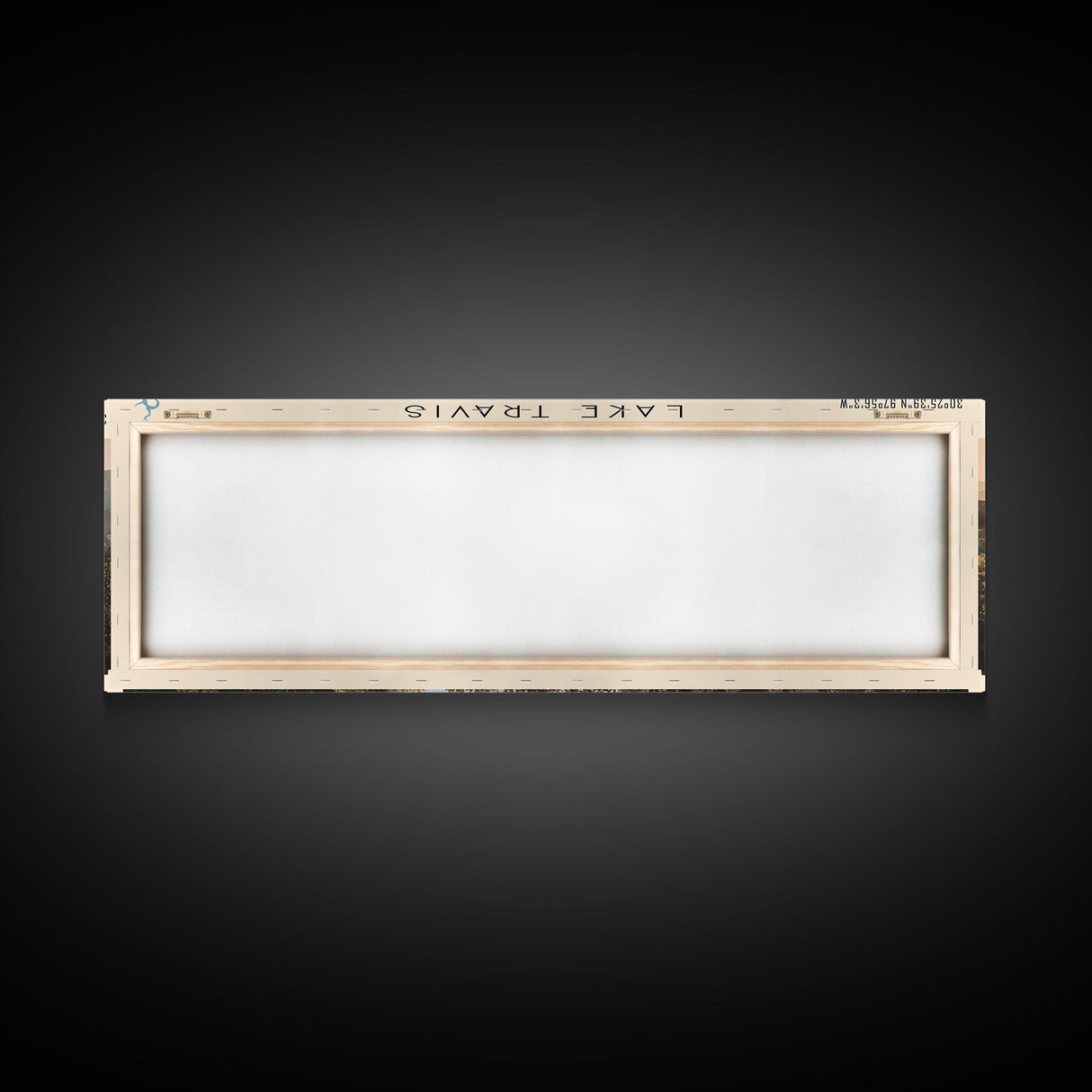 Lake Travis Texas Framed Canvas Print, Lake House Decor, Panoramic Wall Art, Travel Poster, Stunning Landscape Painting, Contemporary Art