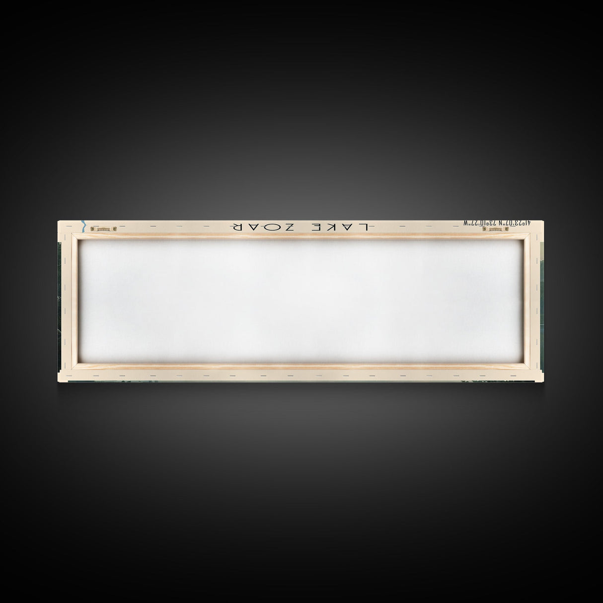 Lake Zoar Connecticut Framed Canvas Print, Lake House Decor, Panoramic Wall Art, Travel Poster, Landscape Painting, Living Room Decor