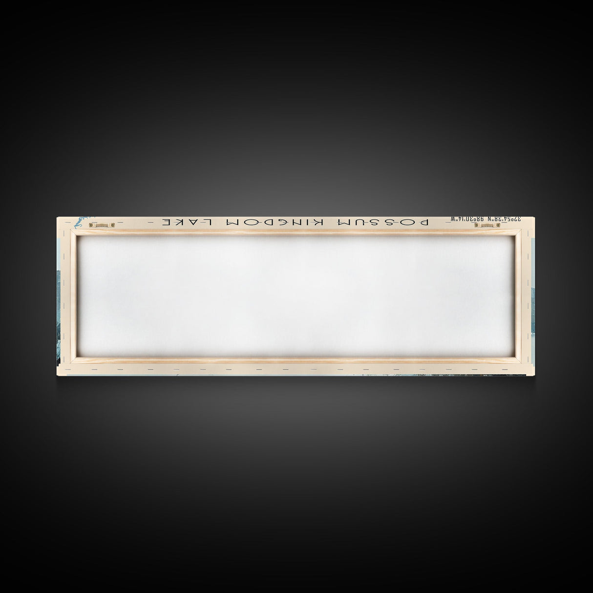 Possum Kingdom Lake Texas Framed Canvas Print, Lake House Decor, Panoramic Travel Poster, Scenic Wall Art, Modern Art